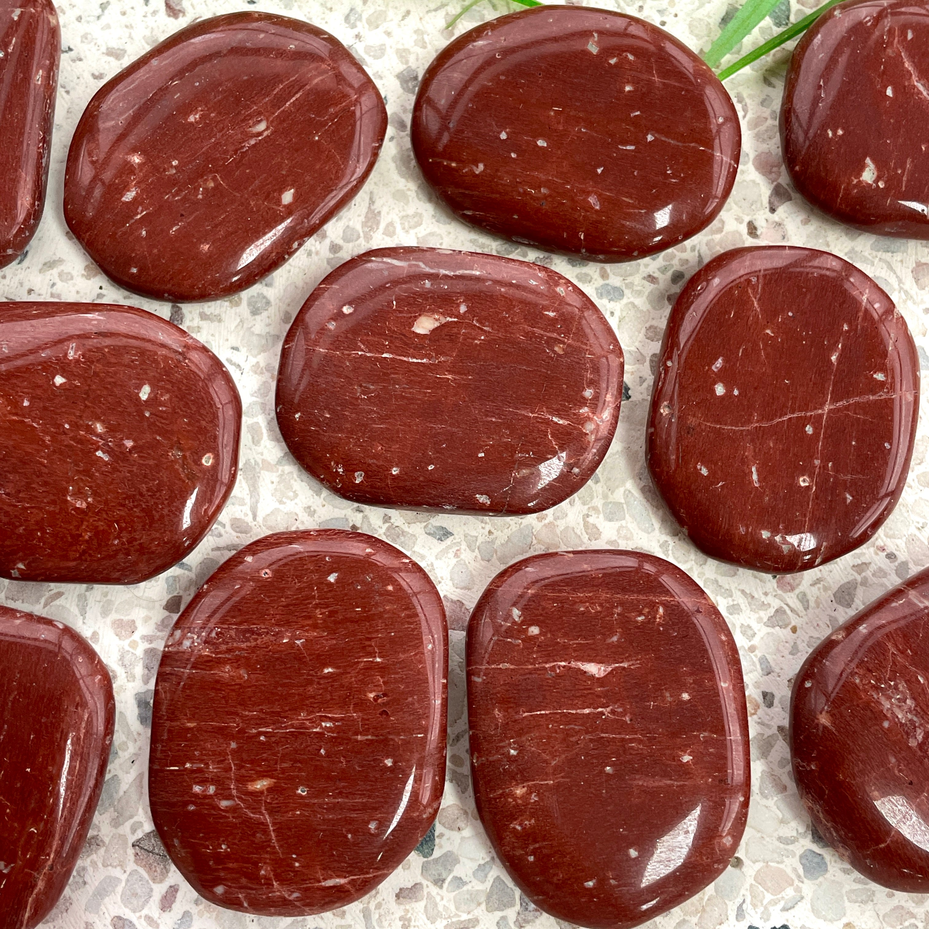 Red Jasper Freeform Palm Stone (IN)