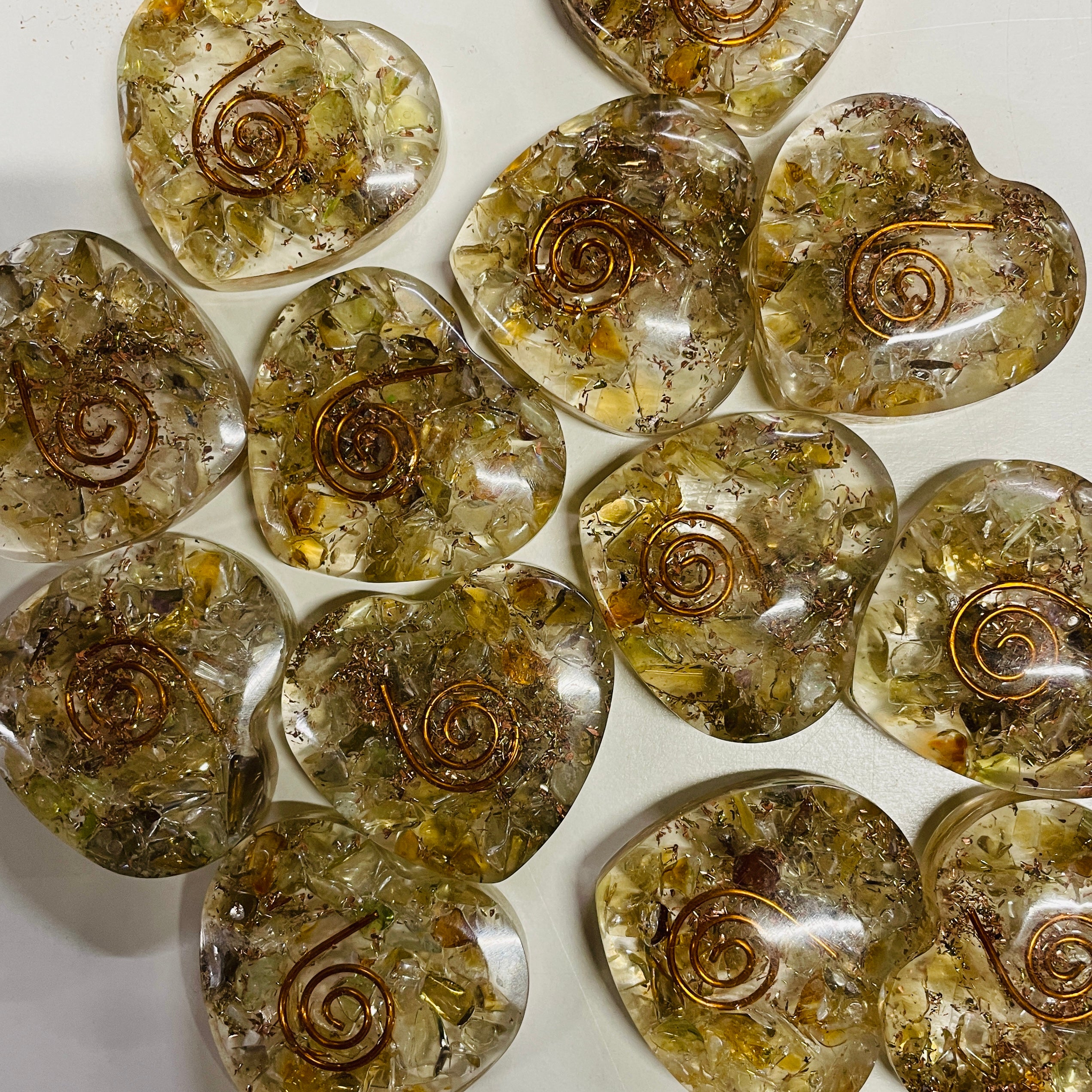 Orgonite Heart - Citrine - SM