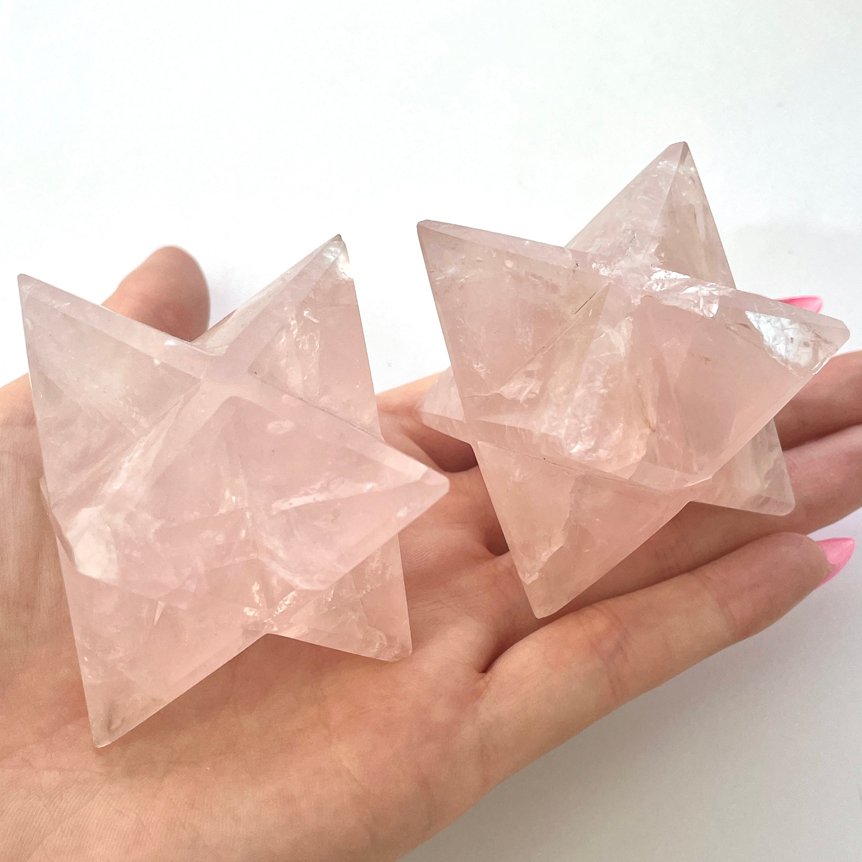 Rose Quartz Merkaba - 4cm