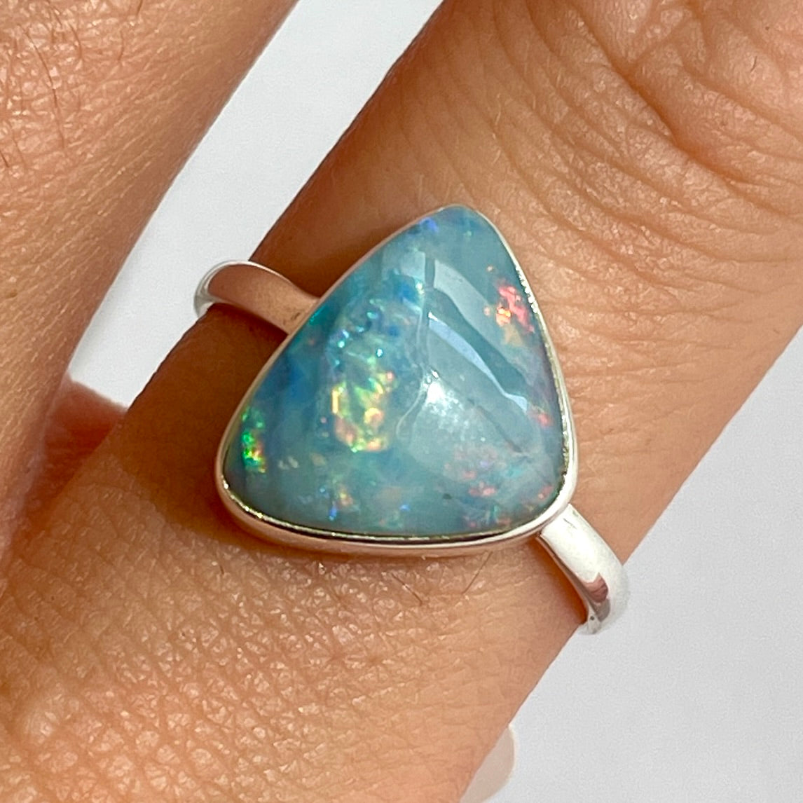Opal Sterling Silver Ring - OR7