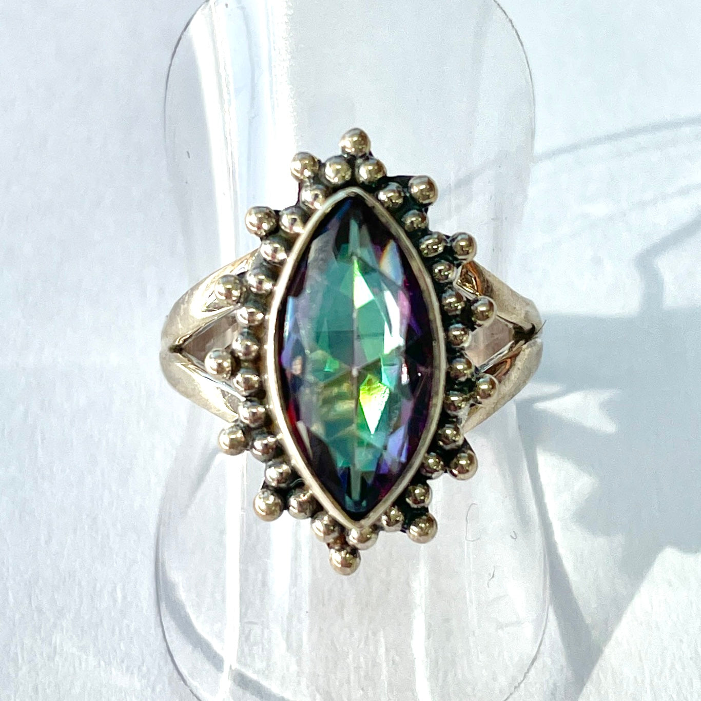 Mystic Quartz Sterling Silver Ring - MQ16