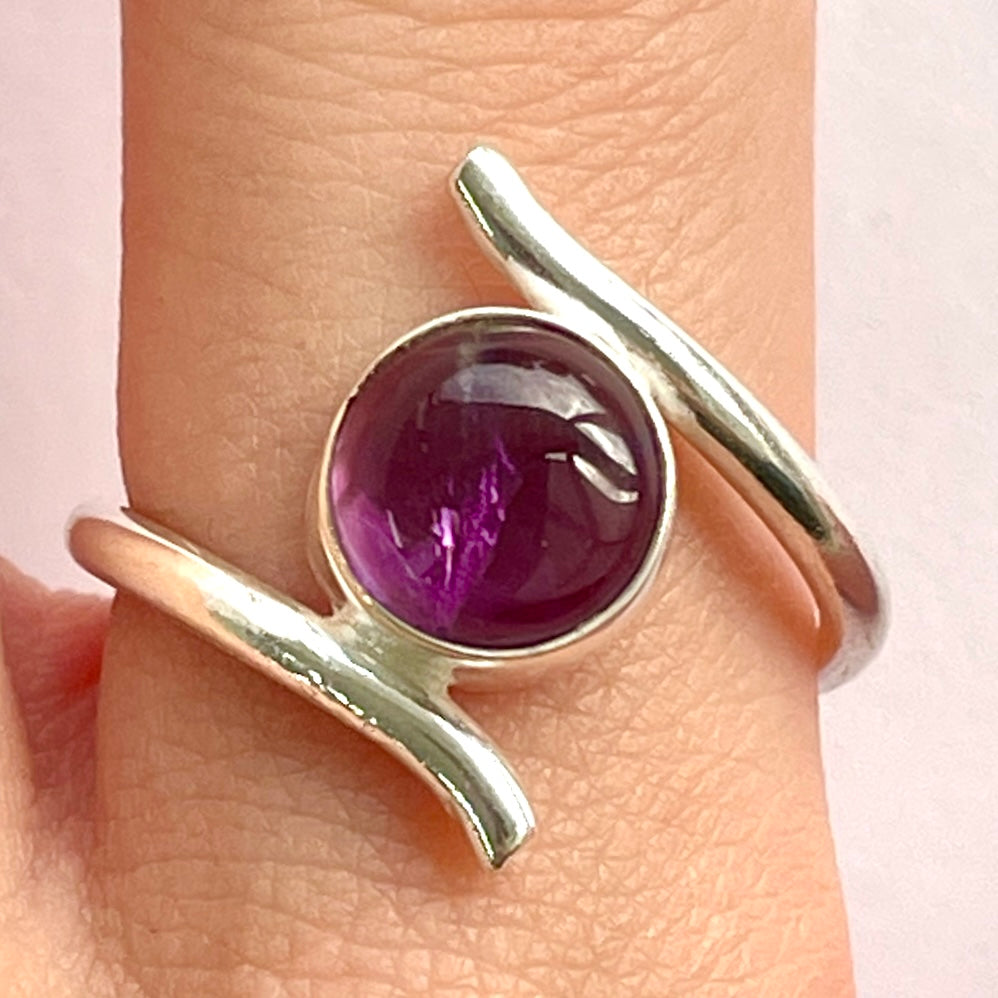 Amethyst Sterling Silver Ring - SR10