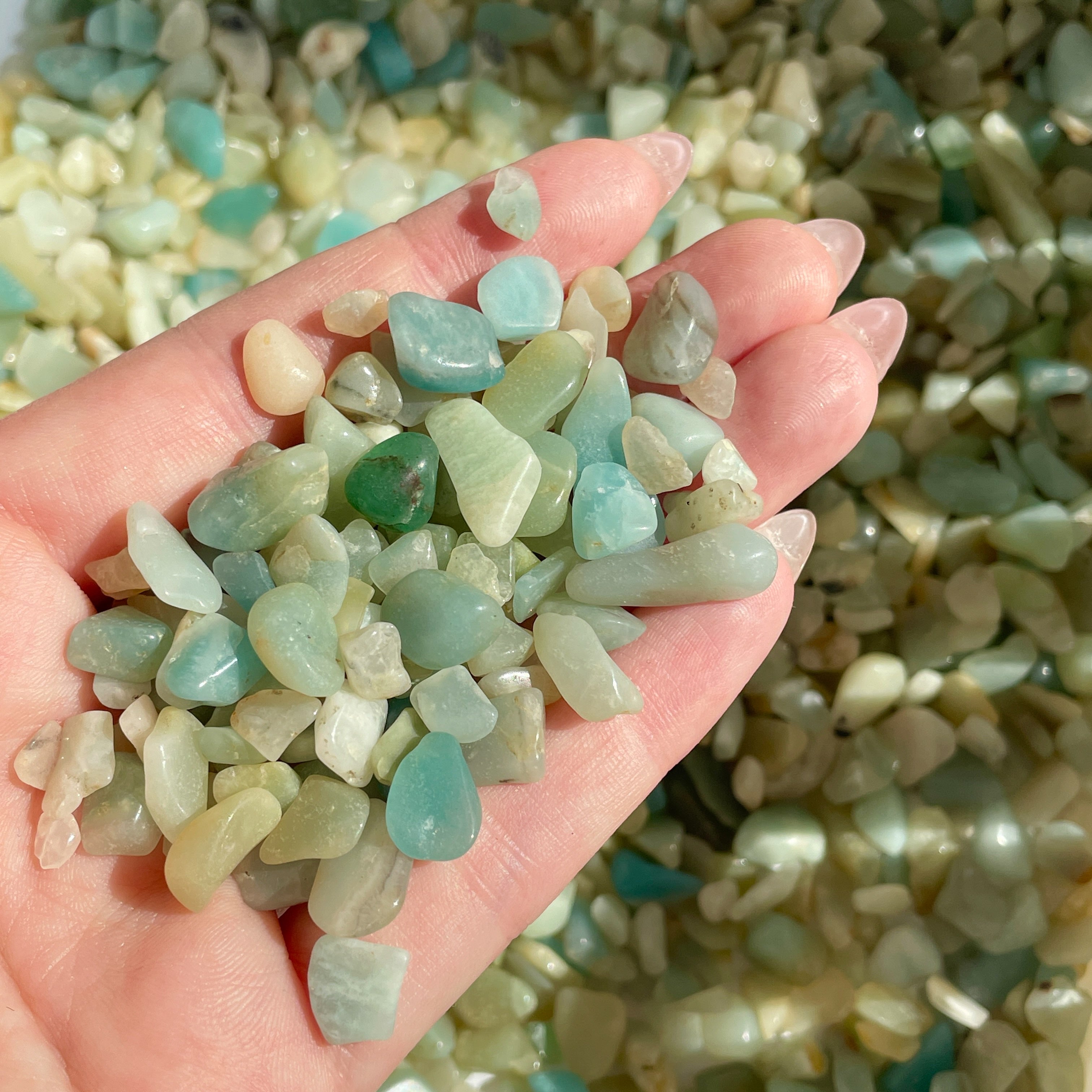 Amazonite Chips - 500gm