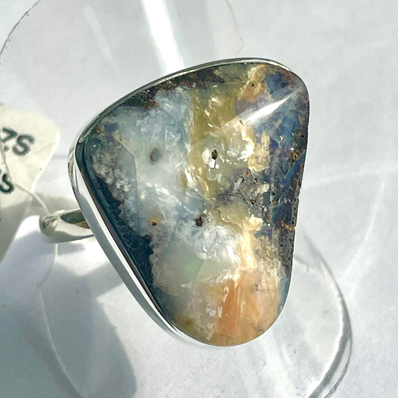 Boulder Opal (AUS Natural) St.Silver925 Ring - OR7