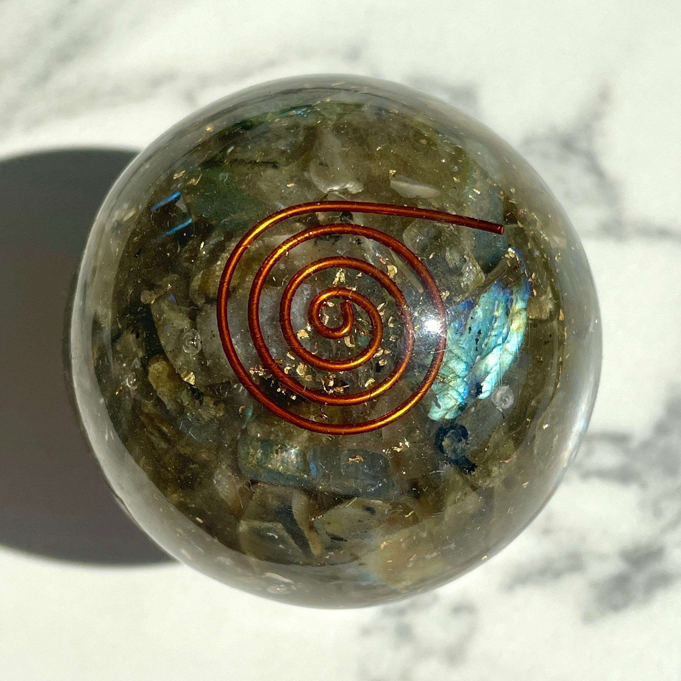 Orgonite Sphere - Labradorite