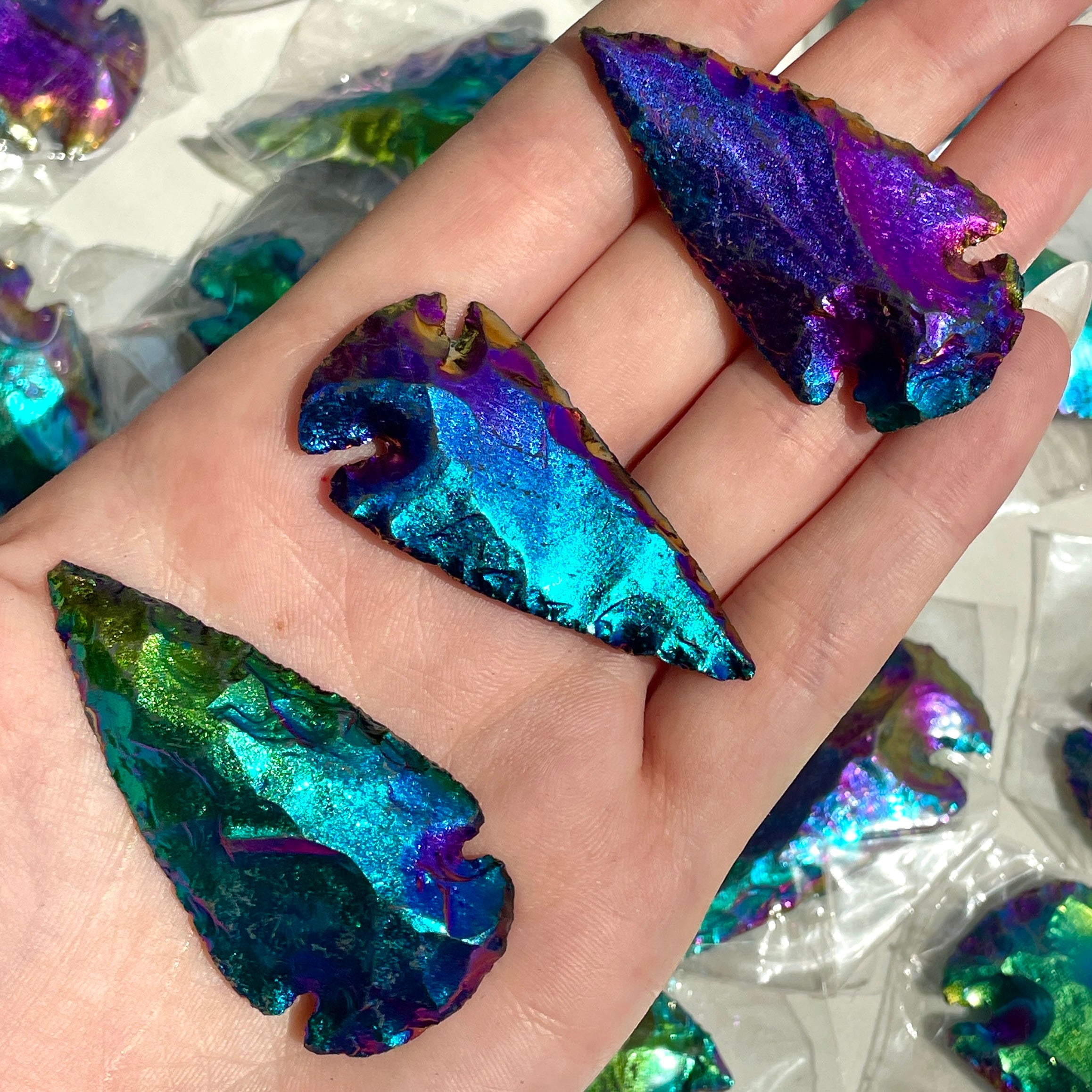 Titanium Aura - Arrowhead 5cm