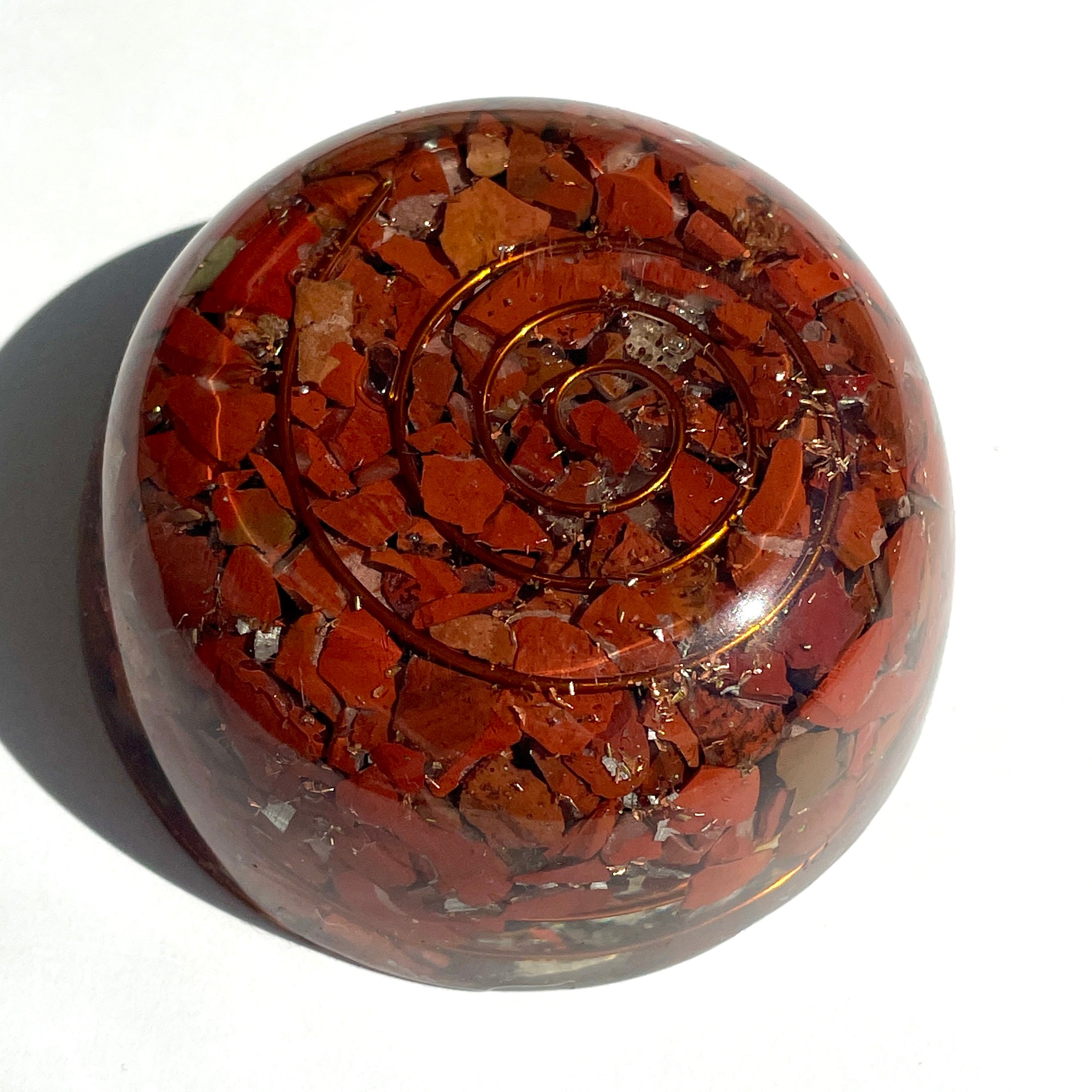Orgonite Dome - Red Jasper