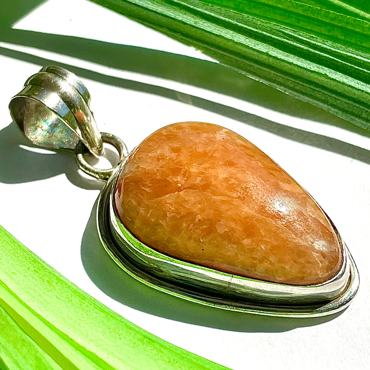 Golden Quartz St. Silver Pendant - SP190