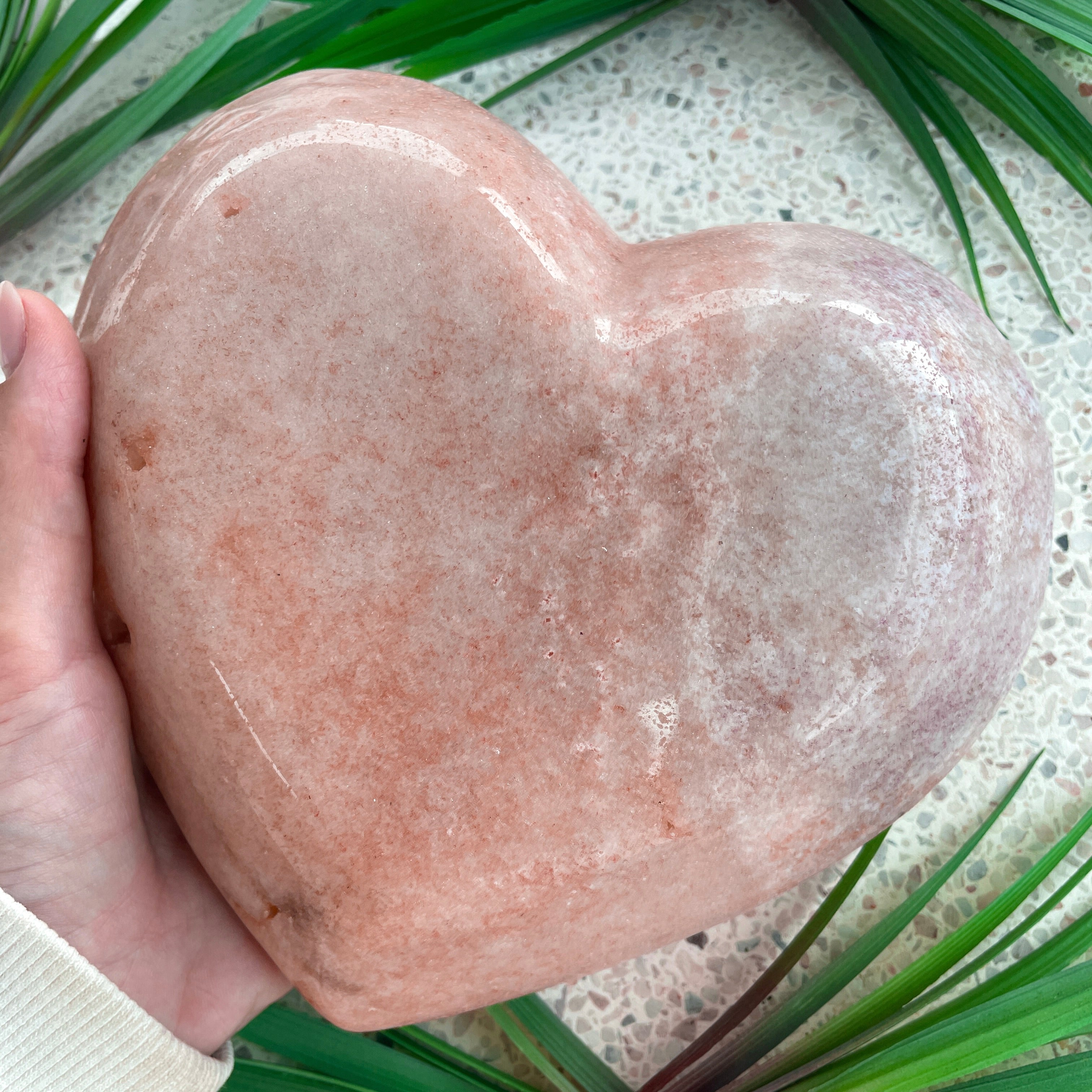 Pink Amethyst Heart Bowl - P22
