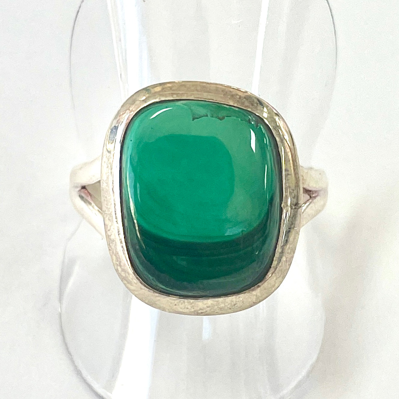 Malachite Sterling Silver Ring - MR7