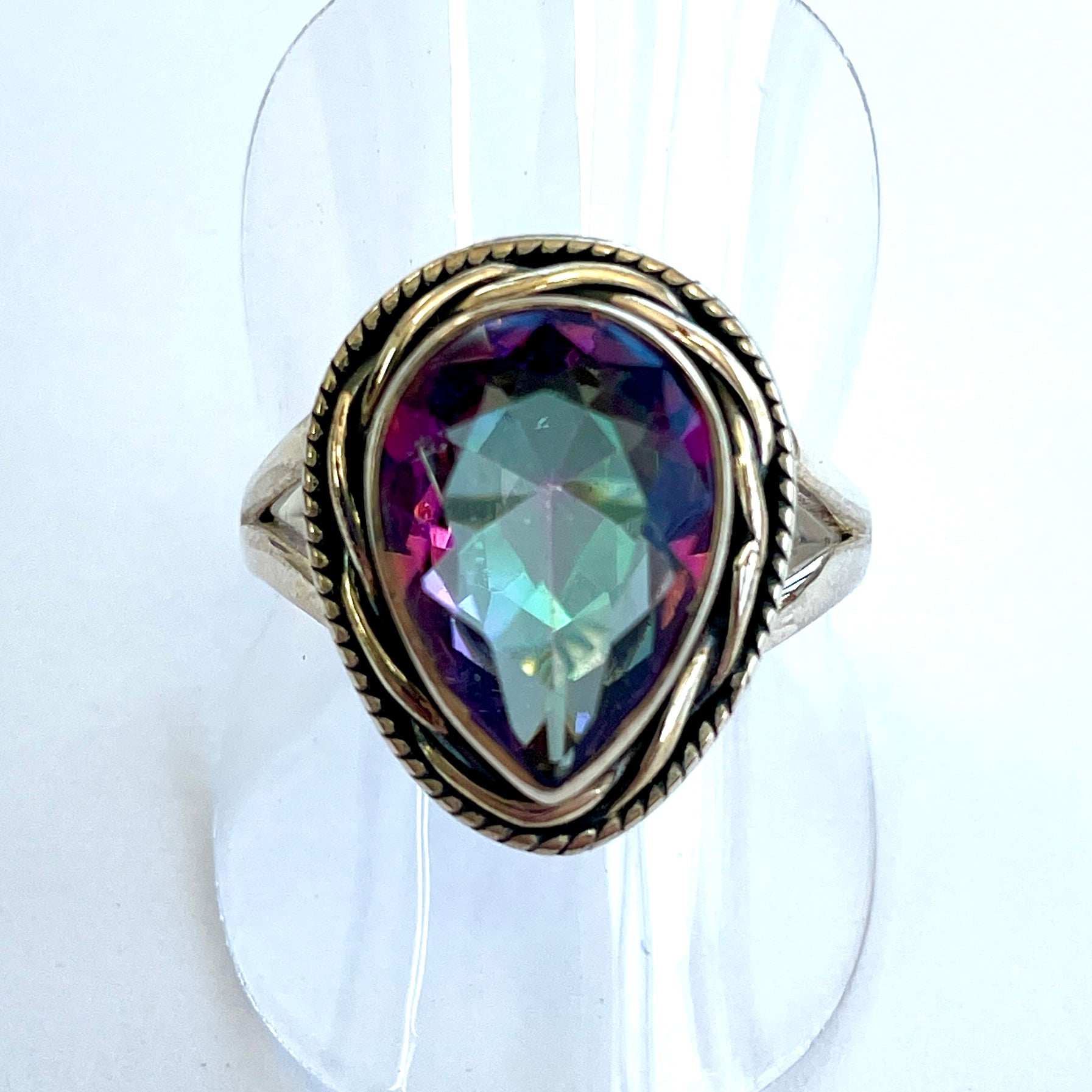 Mystic Quartz Sterling Silver Ring - MQ11