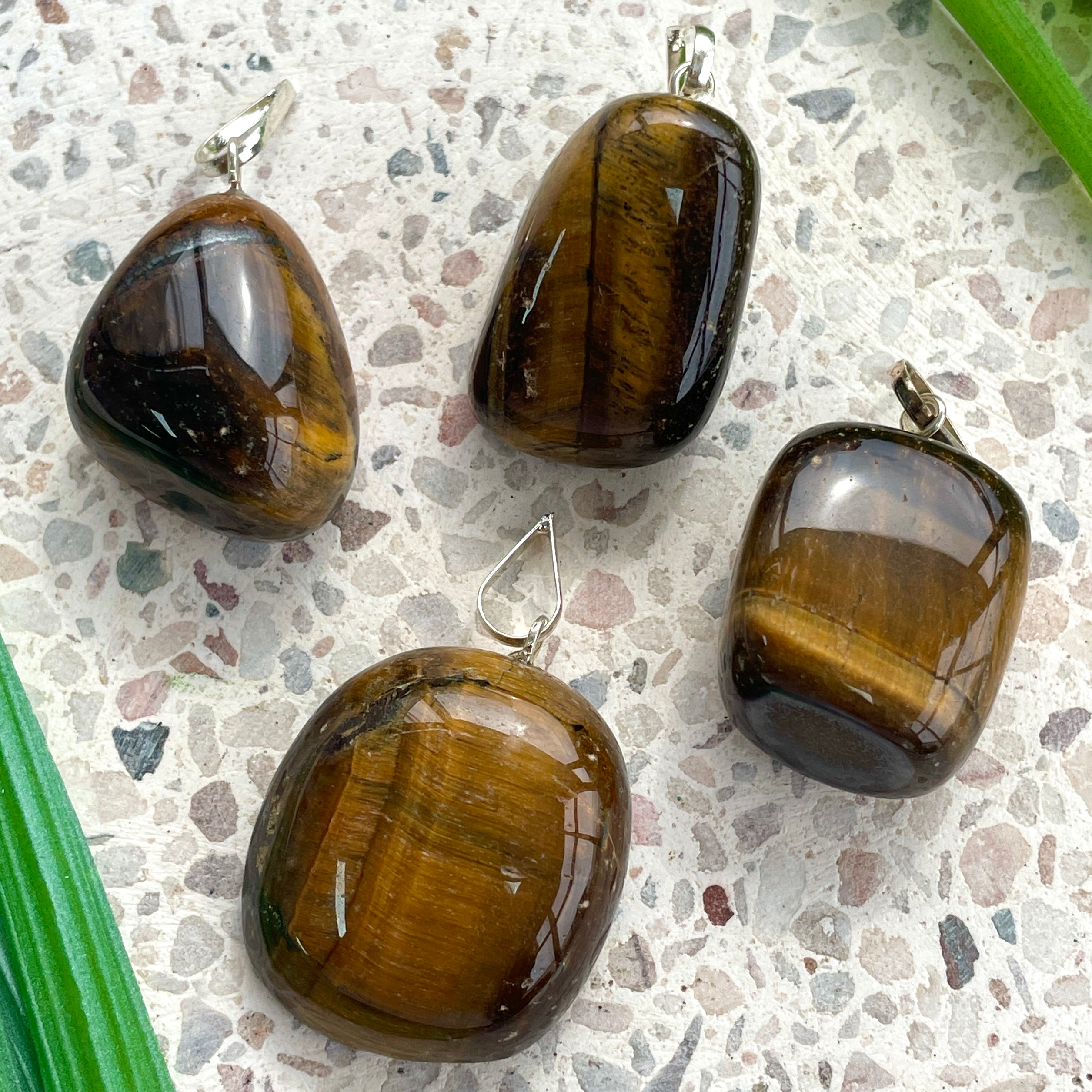 Tiger's Eye Tumbled Pendant