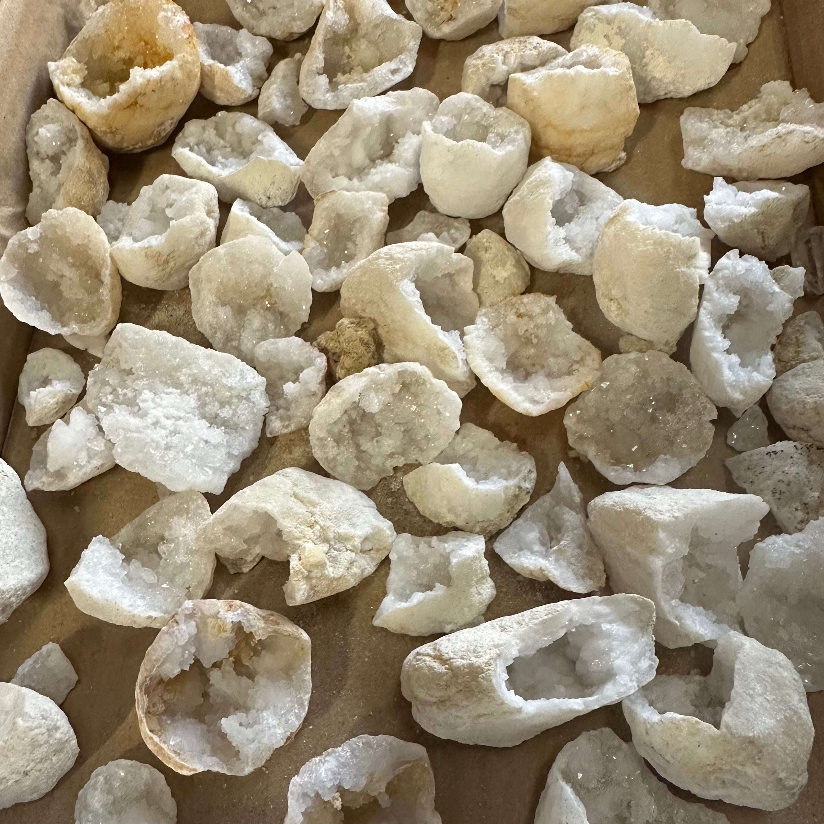 Quartz Geode Druzy Pieces - SM - (50-55pc)
