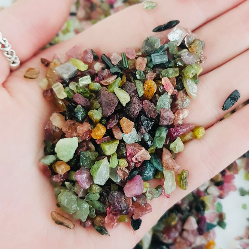Watermelon Tourmaline Chips 200g