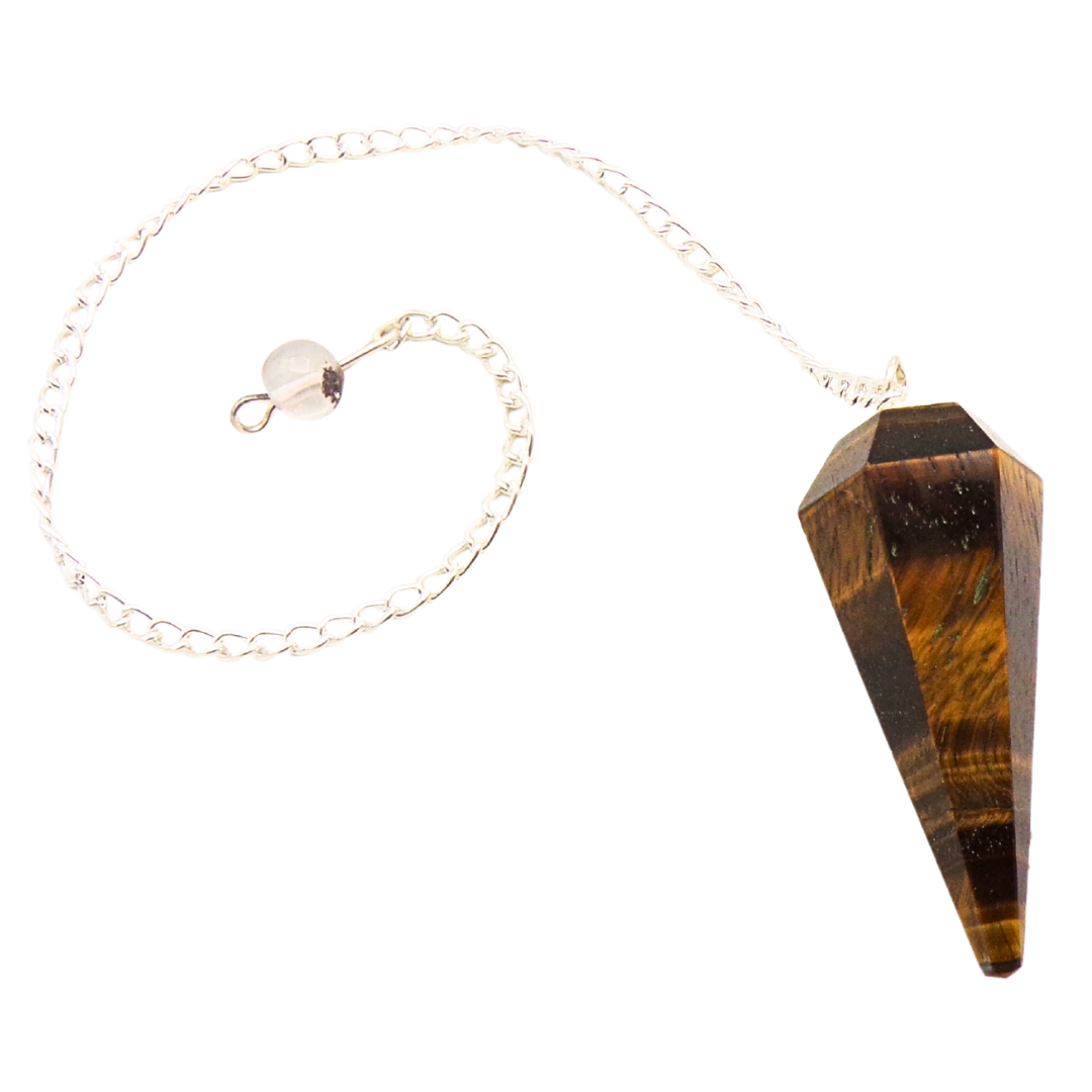 Tigers Eye Faceted Pendulum