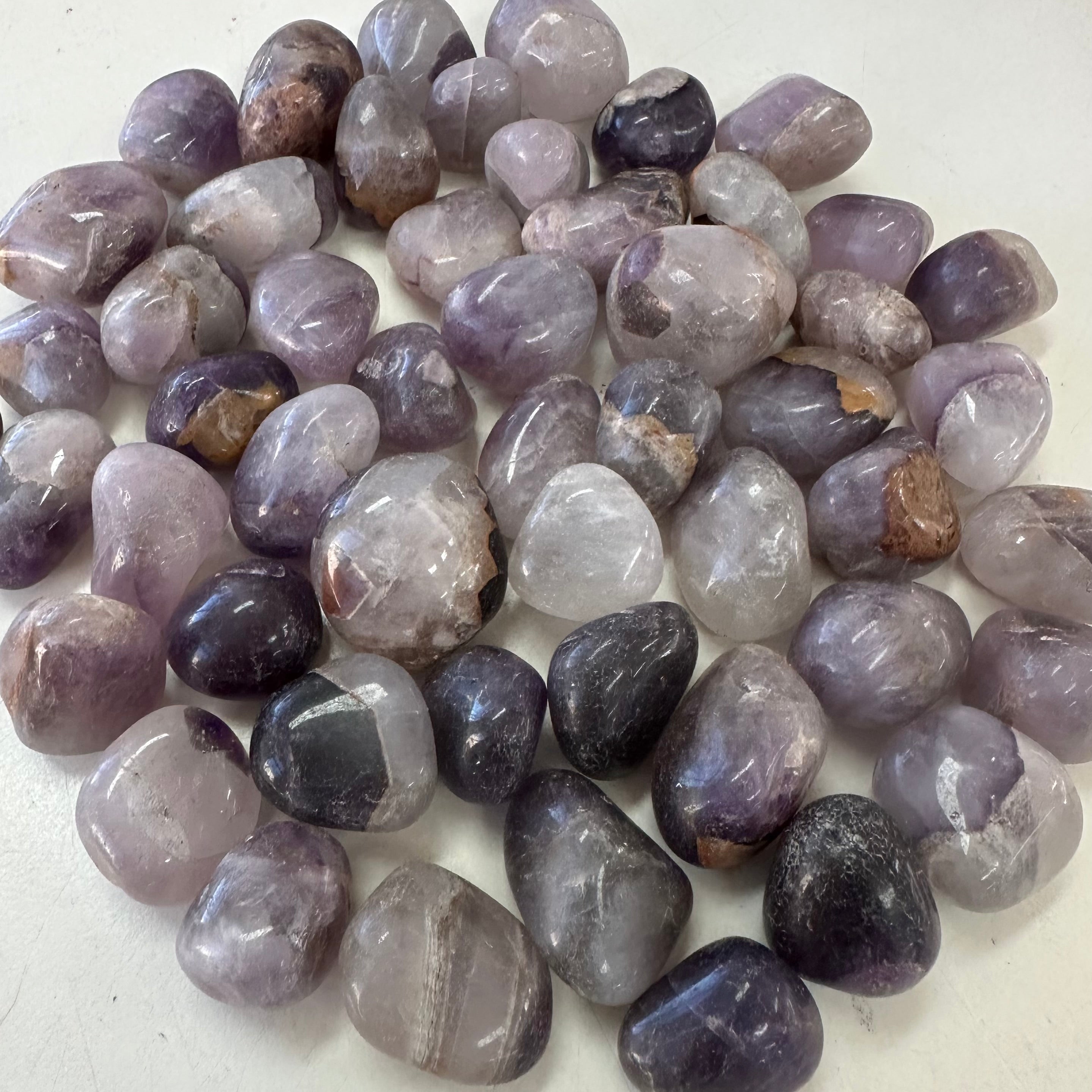 Amethyst(Chevron) Tumbled (2-4cm)-QB - 1Kg (40-45pc)