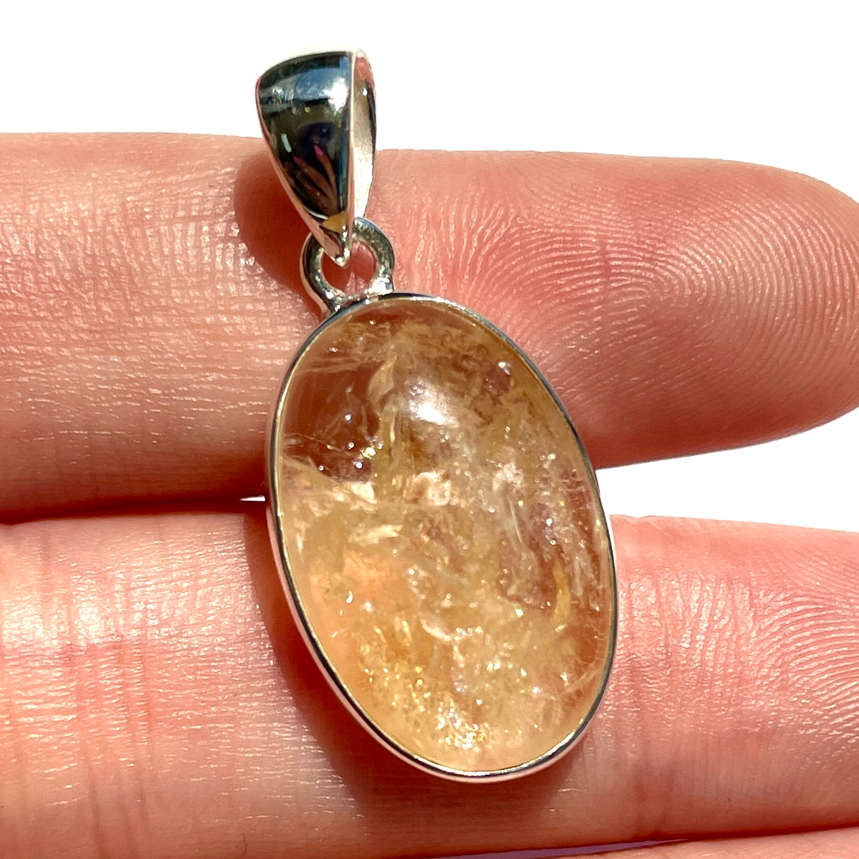 Citrine St. Silver Pendant - SP133