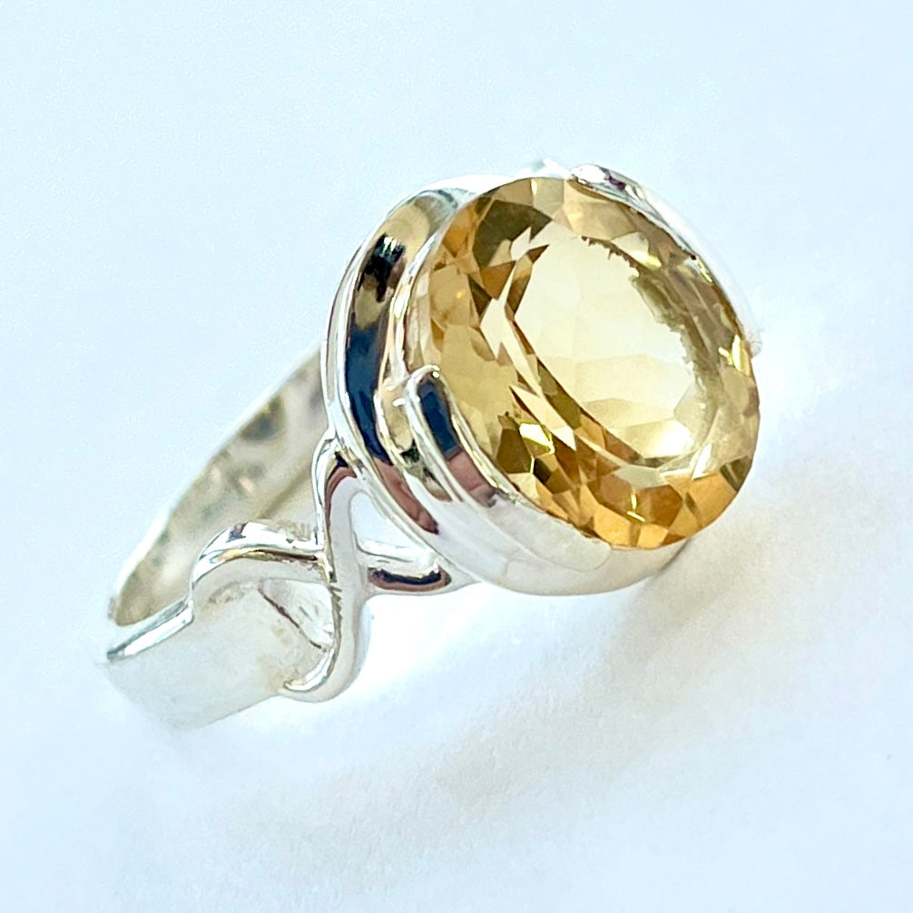 Citrine Sterling Silver Ring - SR5