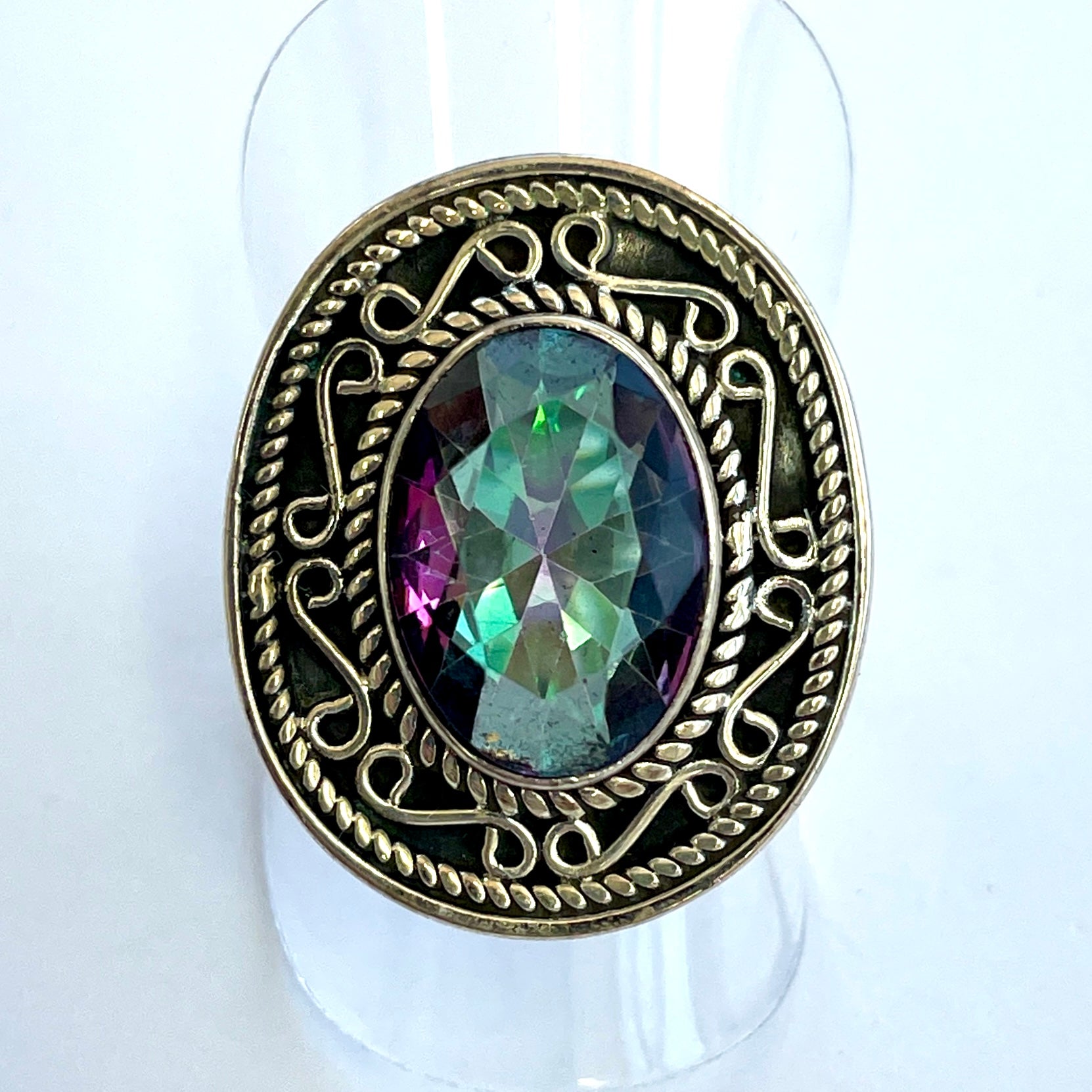 Mystic Quartz Sterling Silver Ring - MQ13