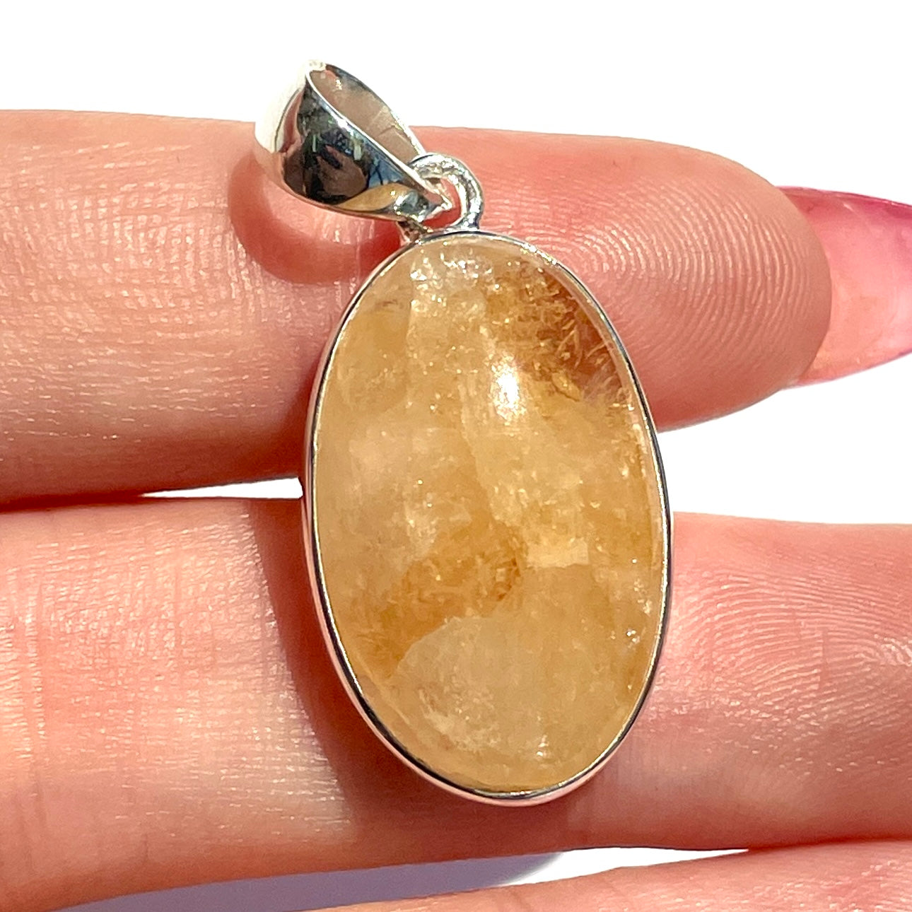 Citrine St. Silver Pendant - SP132