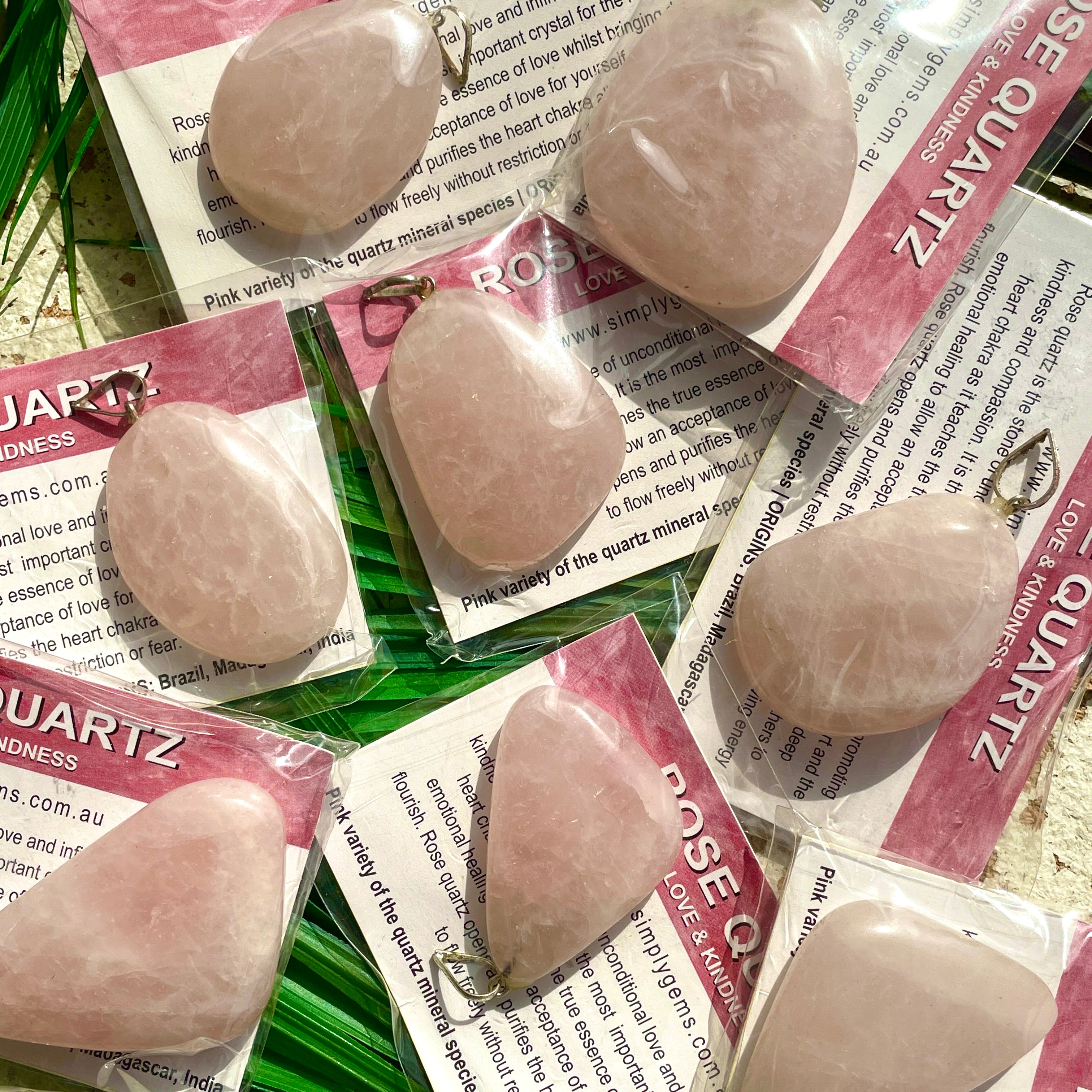 Rose Quartz Freeform Pendant