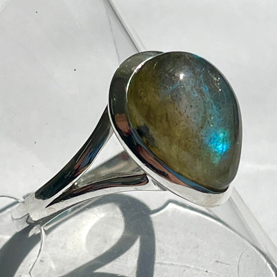 Labradorite St.Silver Ring - SR16 Size 9