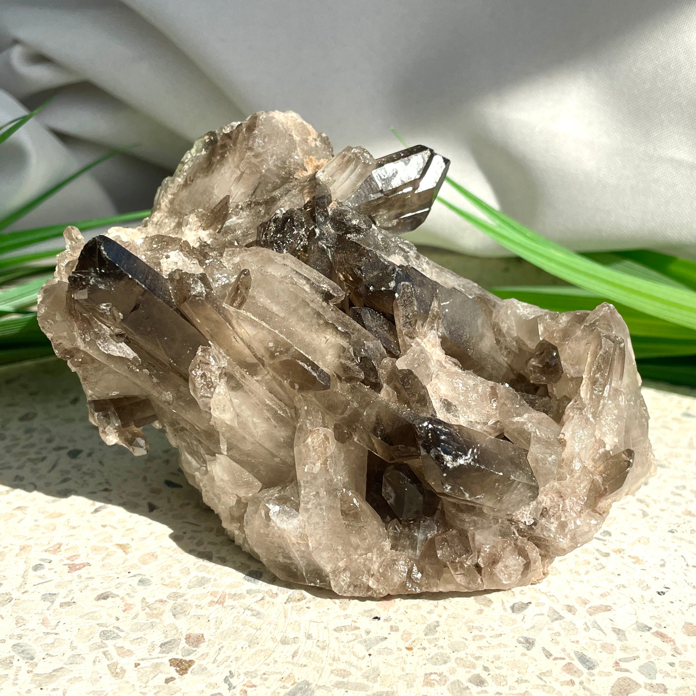 Smokey Quartz Cluster - 37