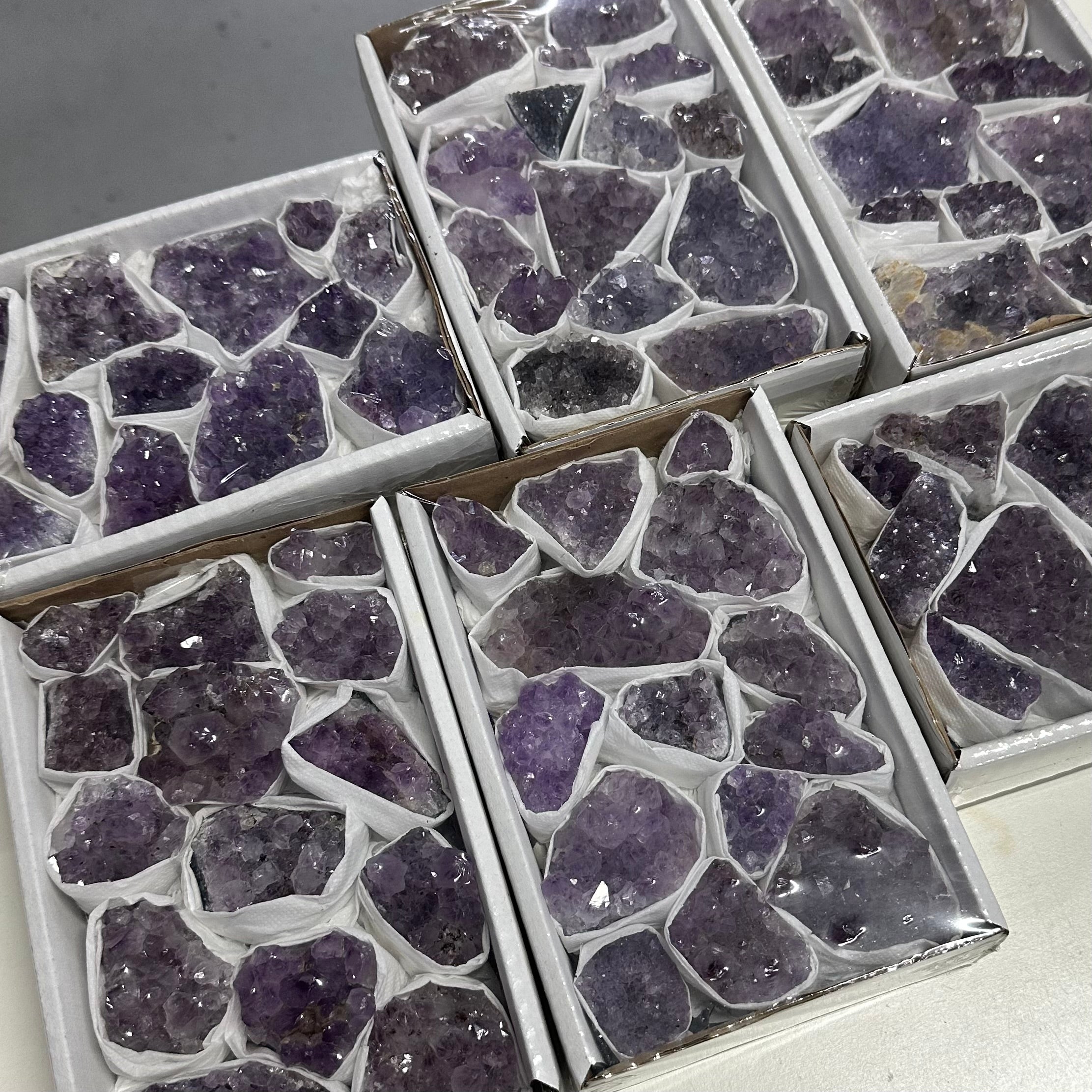 Amethyst Cluster Tray - A Grade (8pc-14pc)