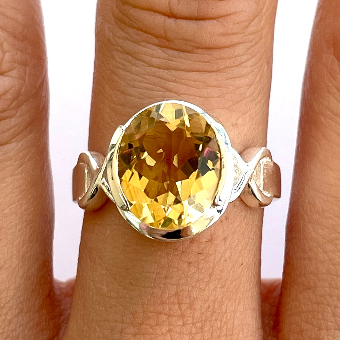 Citrine Sterling Silver Ring - SR5