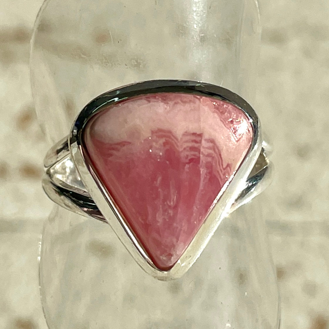 Rhodochrosite St. Silver Ring - Sz8 RH2