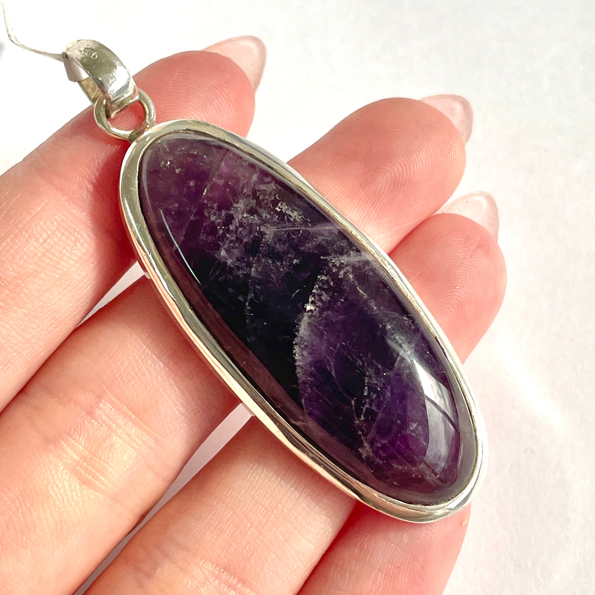 Amethyst St. Silver Pendant LRG - SP148