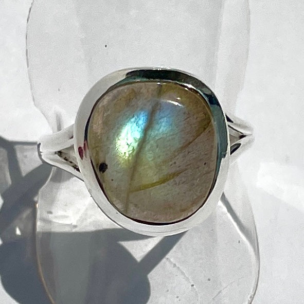 Labradorite St.Silver Ring - SR17 Size 8