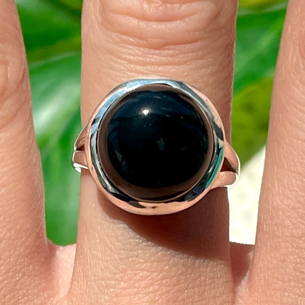 Black Onyx St.Silver Ring - ON3 Size 7