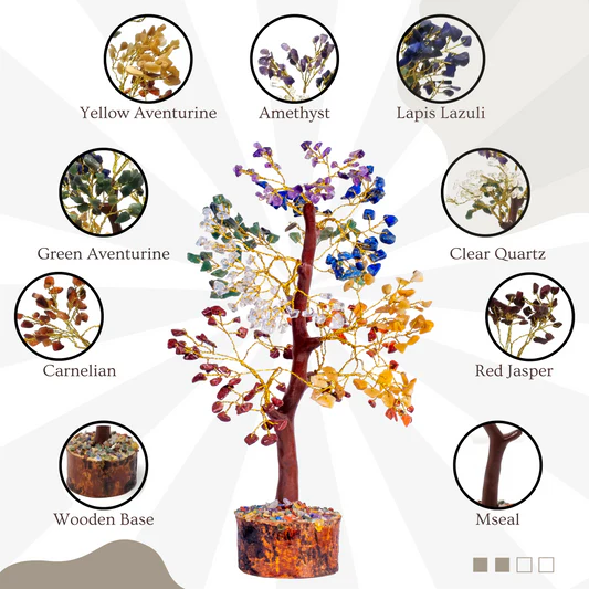 Chakra Tree - Large-Wood N50