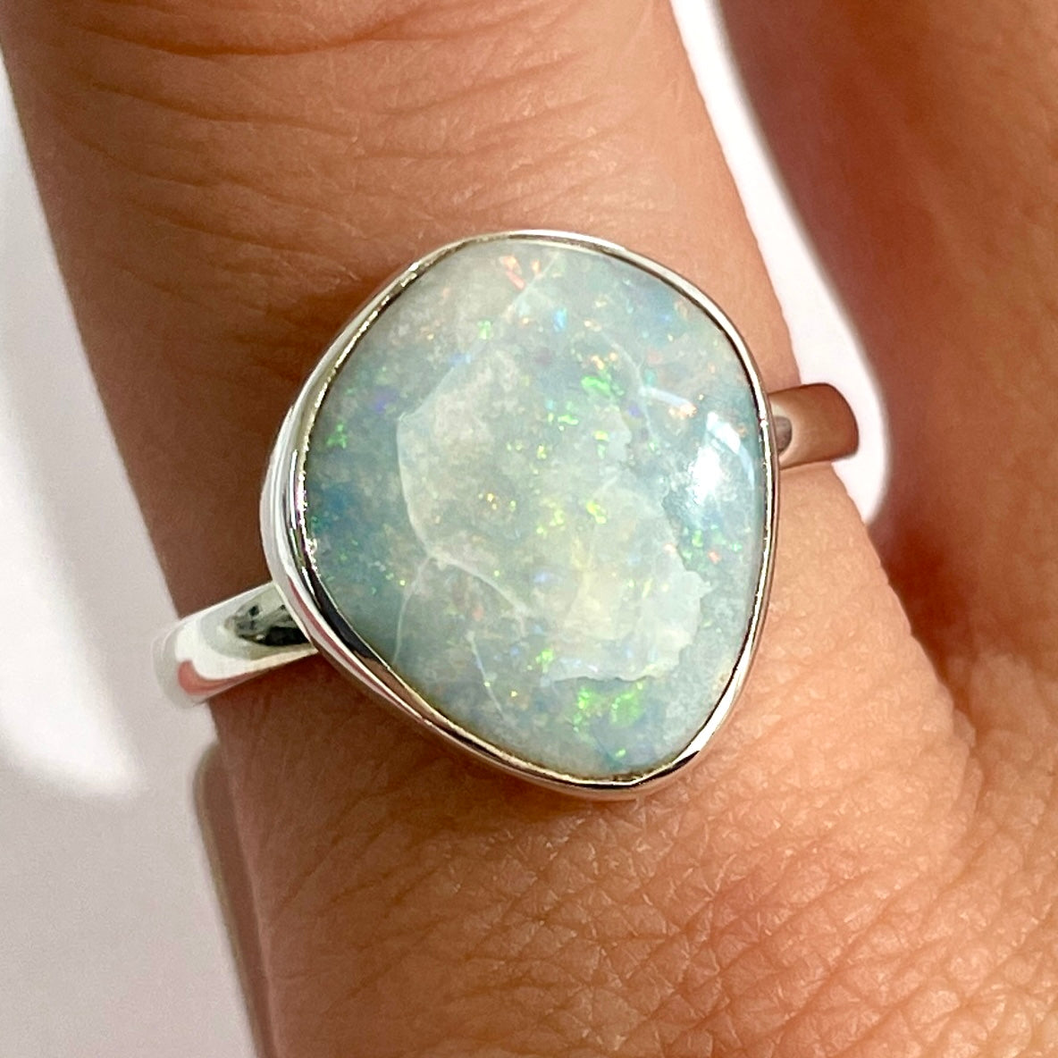 Opal (AUS Natural) St. Silver925 Ring - OR6