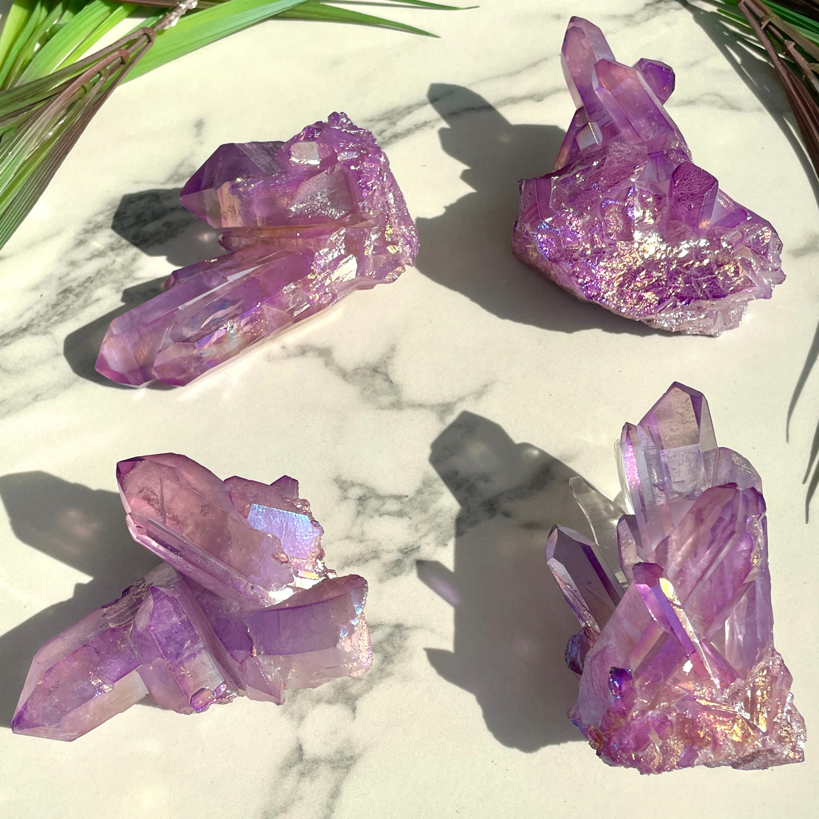 Purple Aura Cluster - 1pc