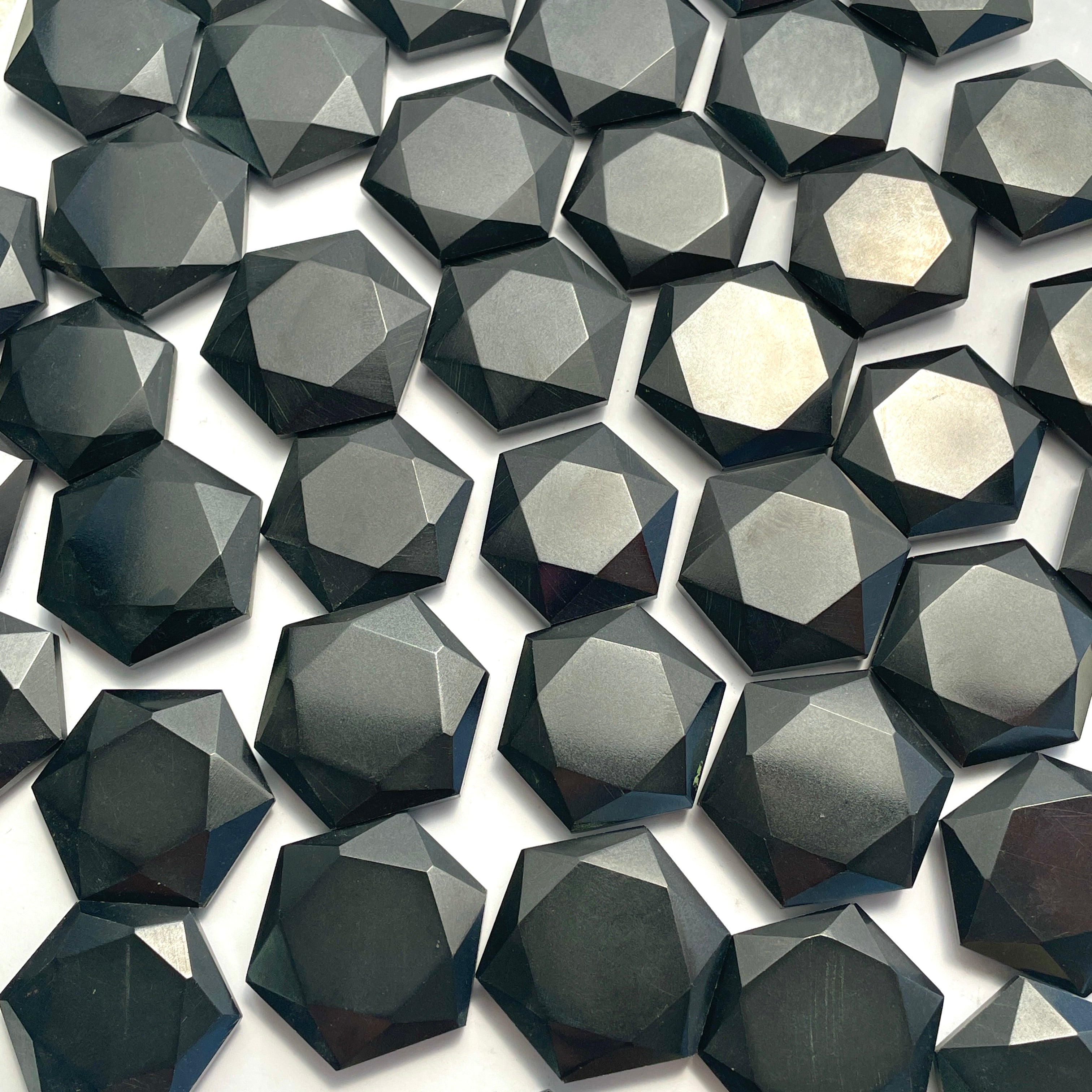 Star Of David-Black Obsidian - 3cm