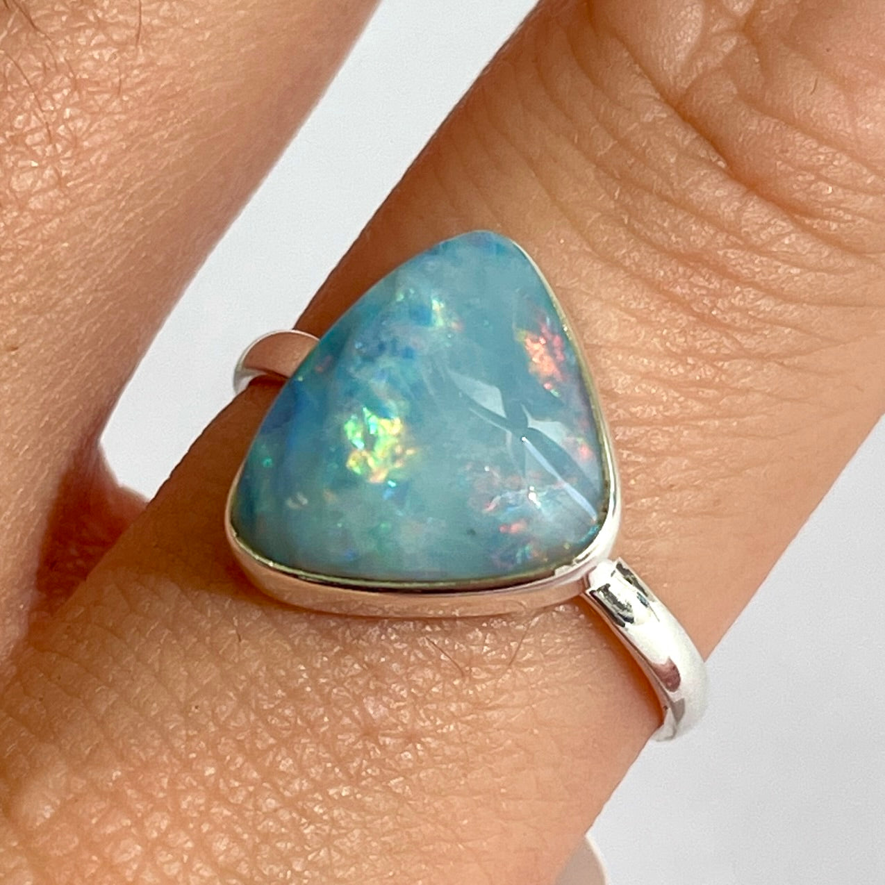 Opal Sterling Silver Ring - OR7