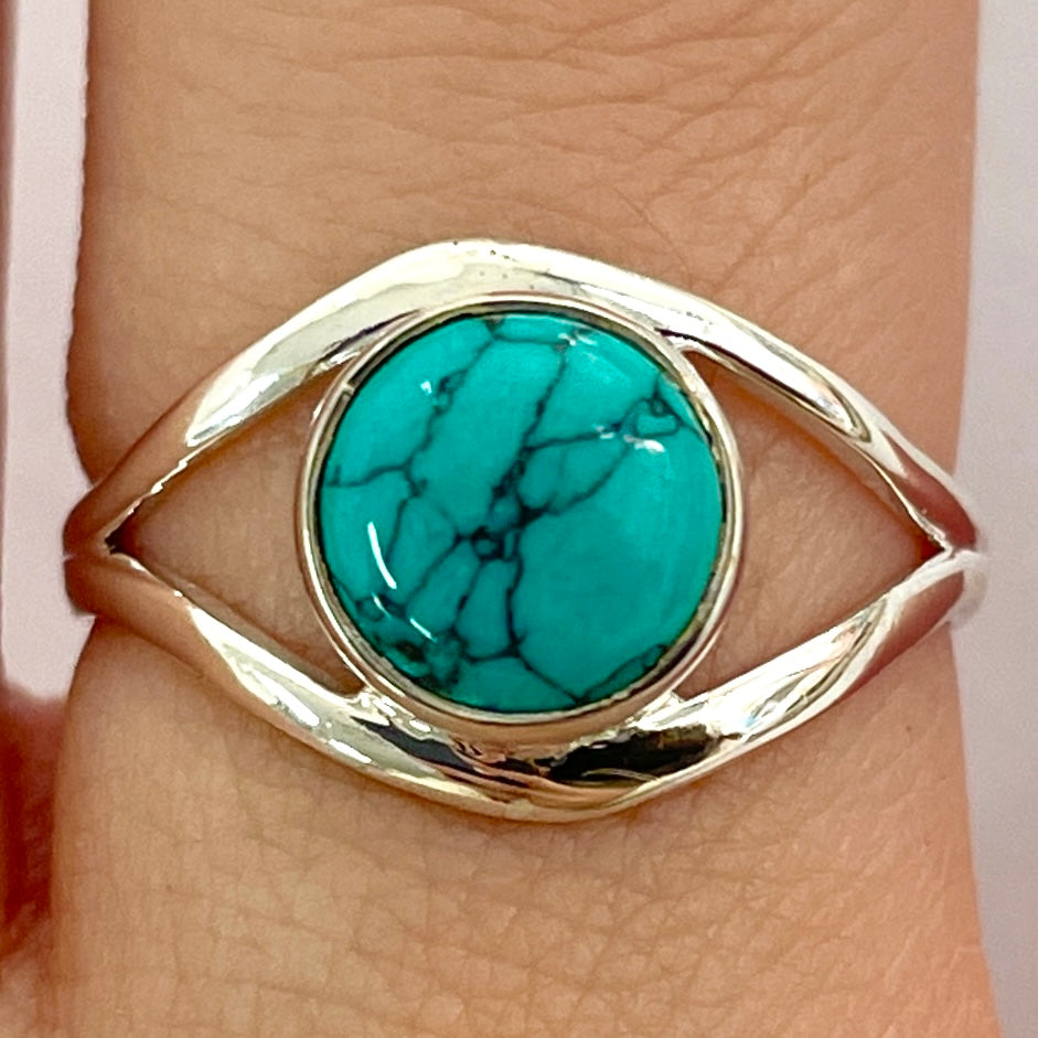 Turquenite St. Silver Ring - SR8