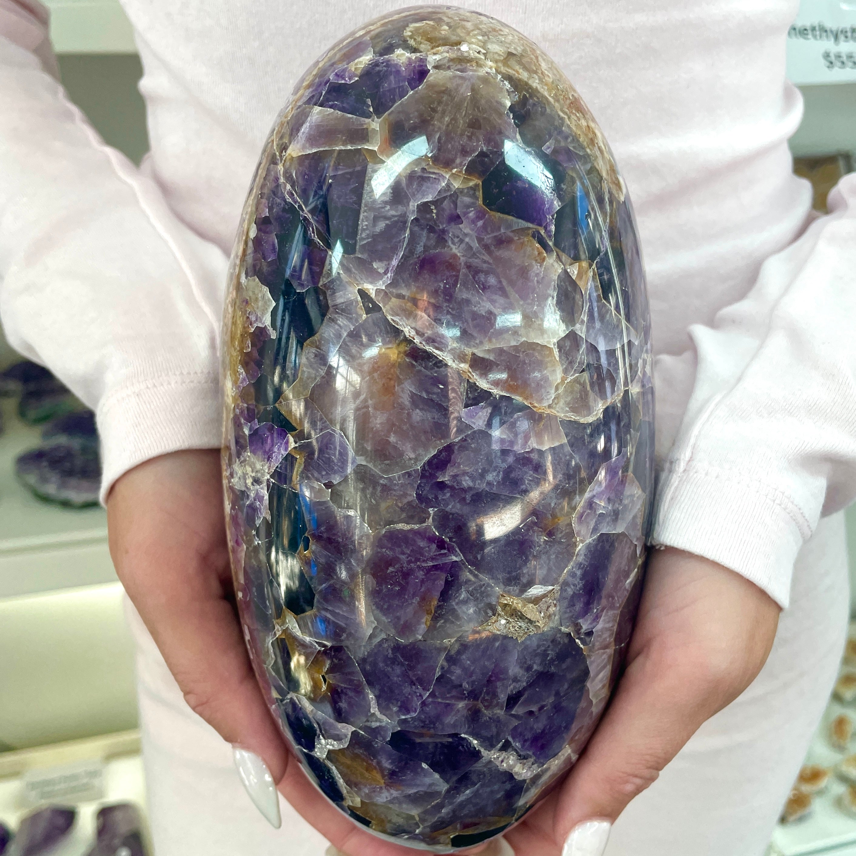 Amethyst Chevron Oval - 38