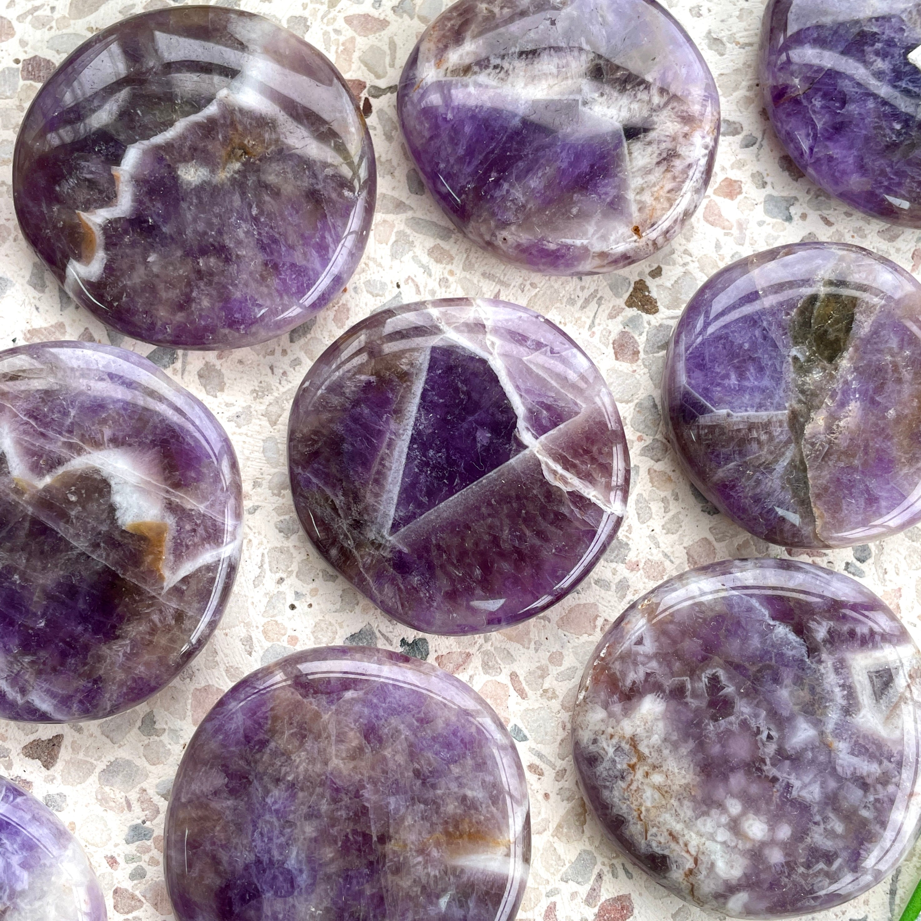 Amethyst - Pocket Palm Stone