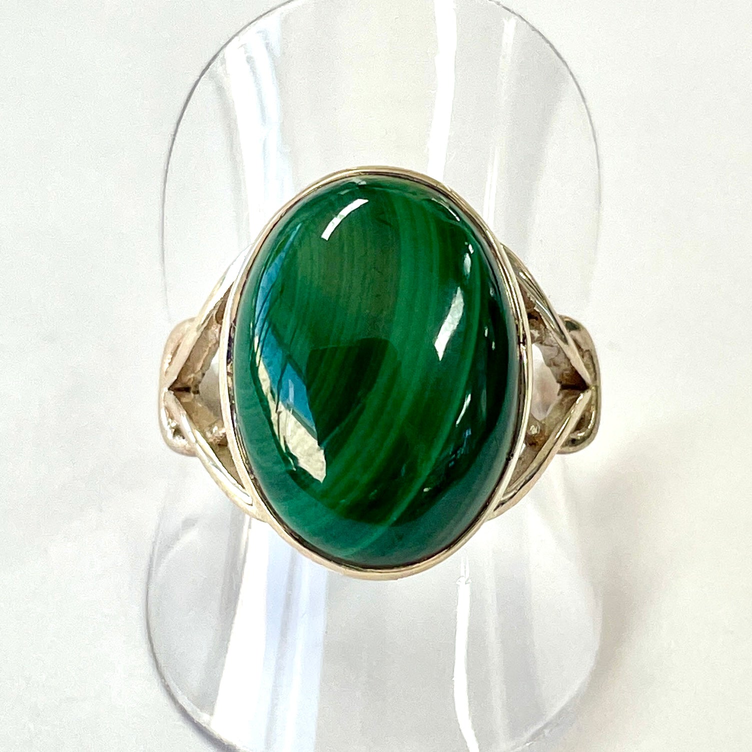 Malachite Sterling Silver Ring - MR5