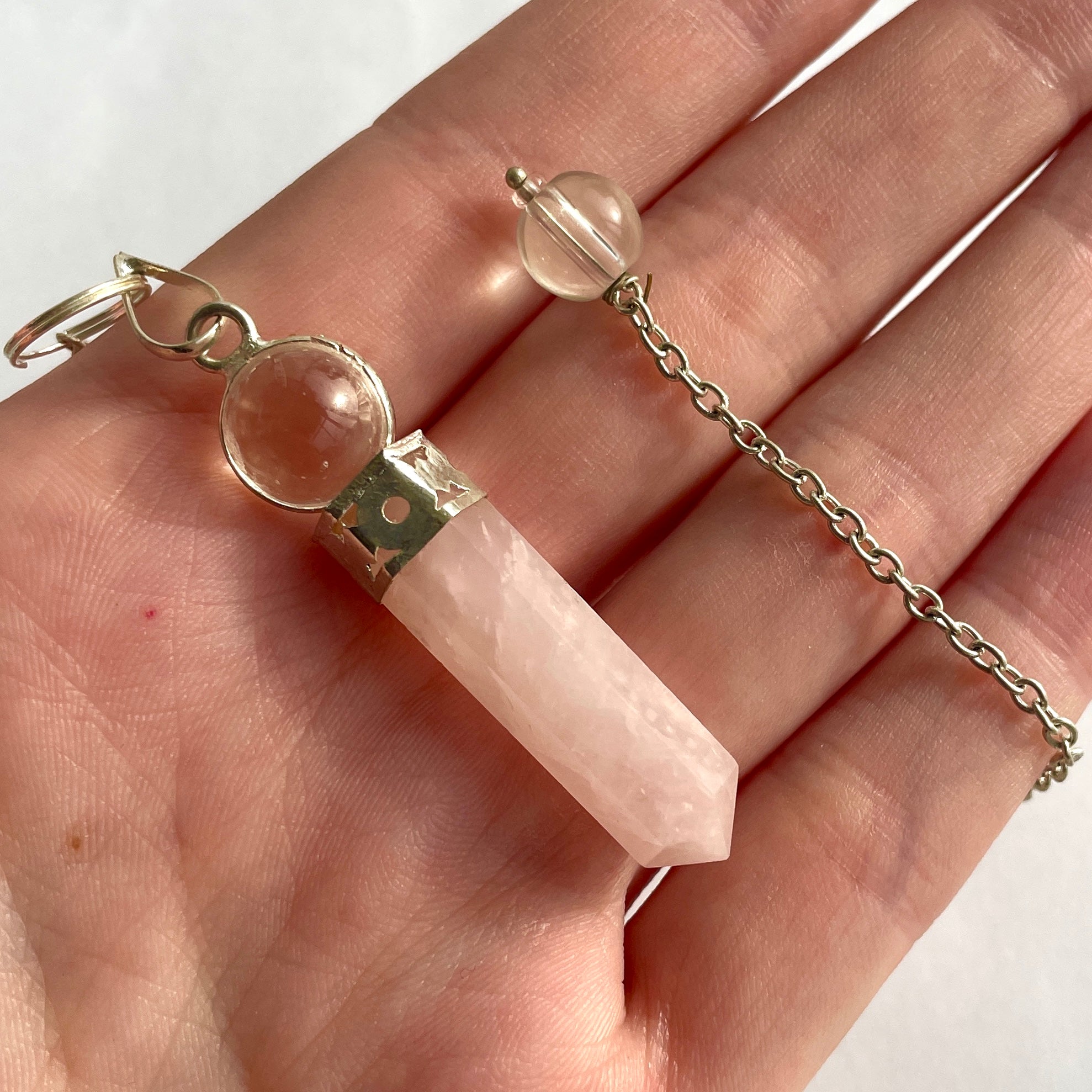 Rose Quartz Ball Point Pendulum