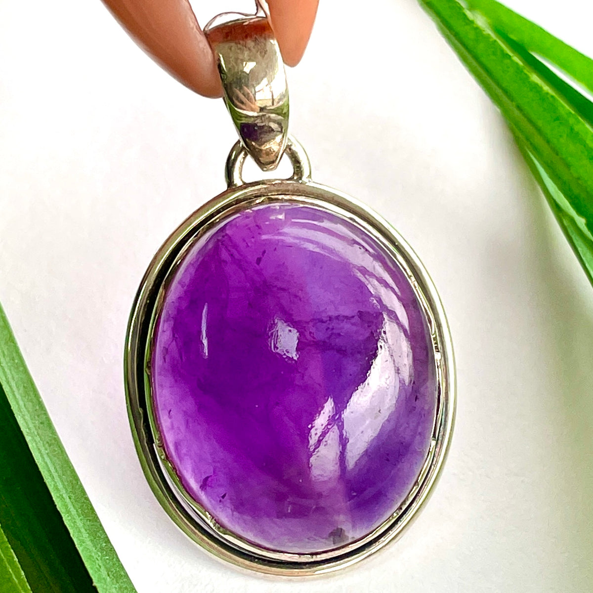 Amethyst St.Silver Pendant - SP177