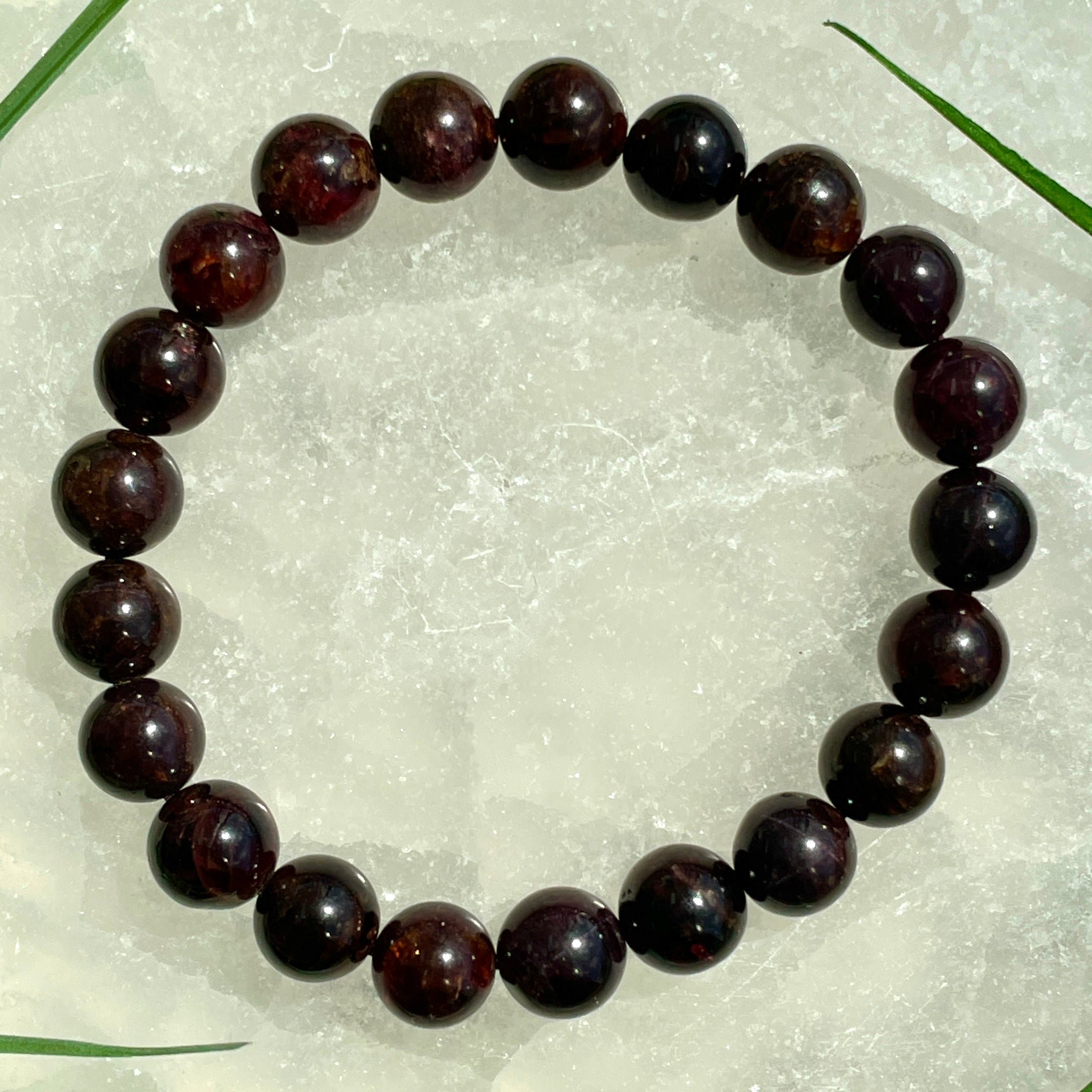 Garnet Beads Bracelet - 8mm