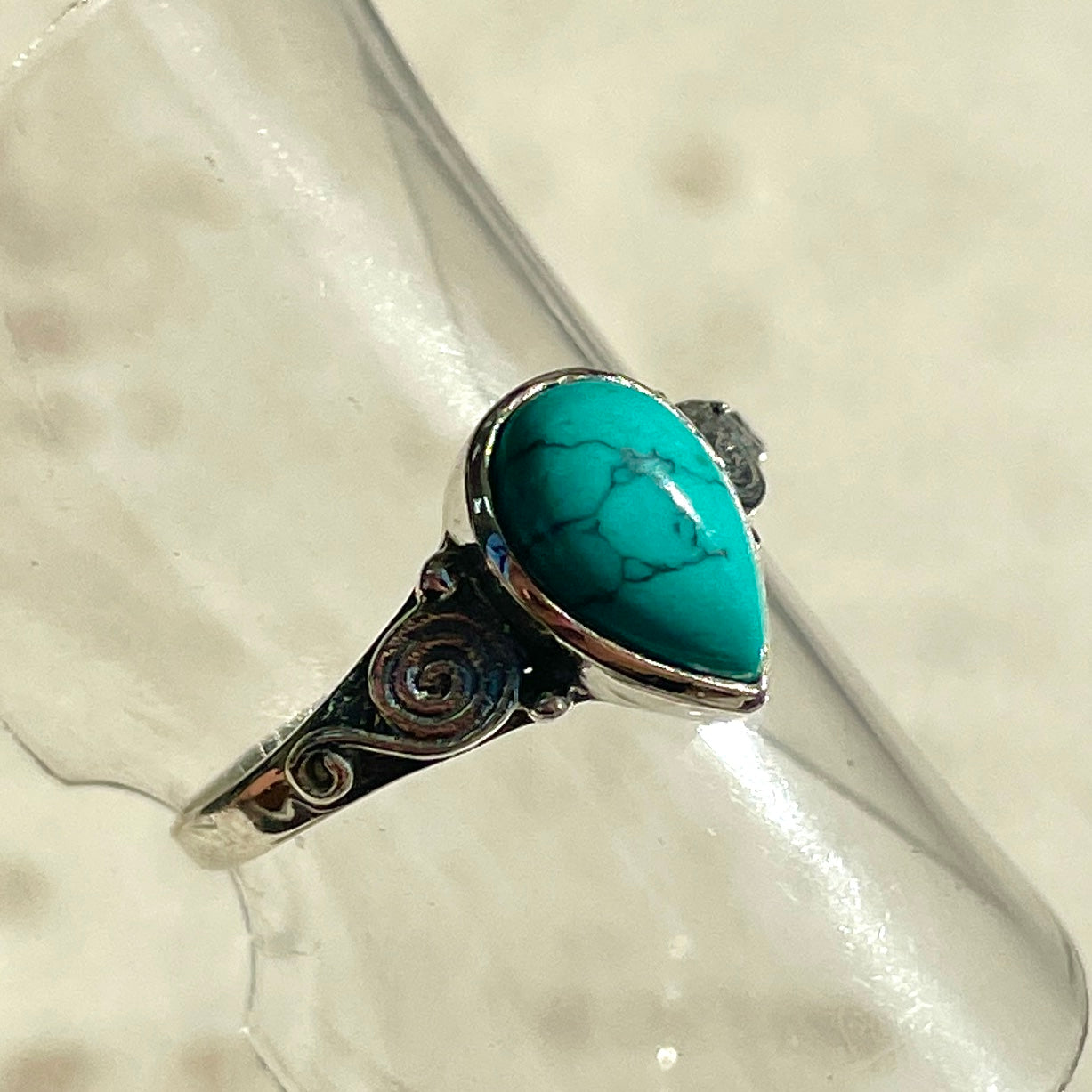 Turquenite Swirl Ring