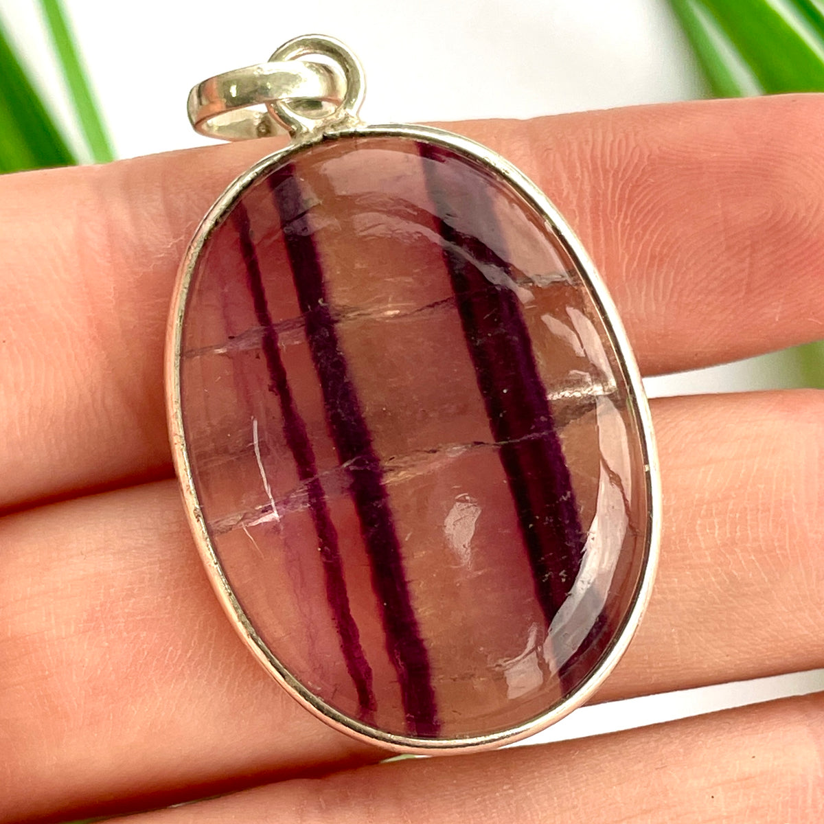 Fluorite St.Silver Pendant - SP176