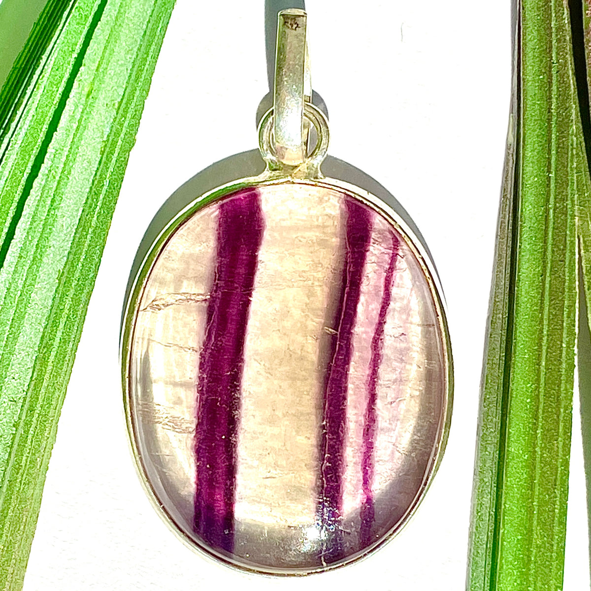 Fluorite St.Silver Pendant - SP183