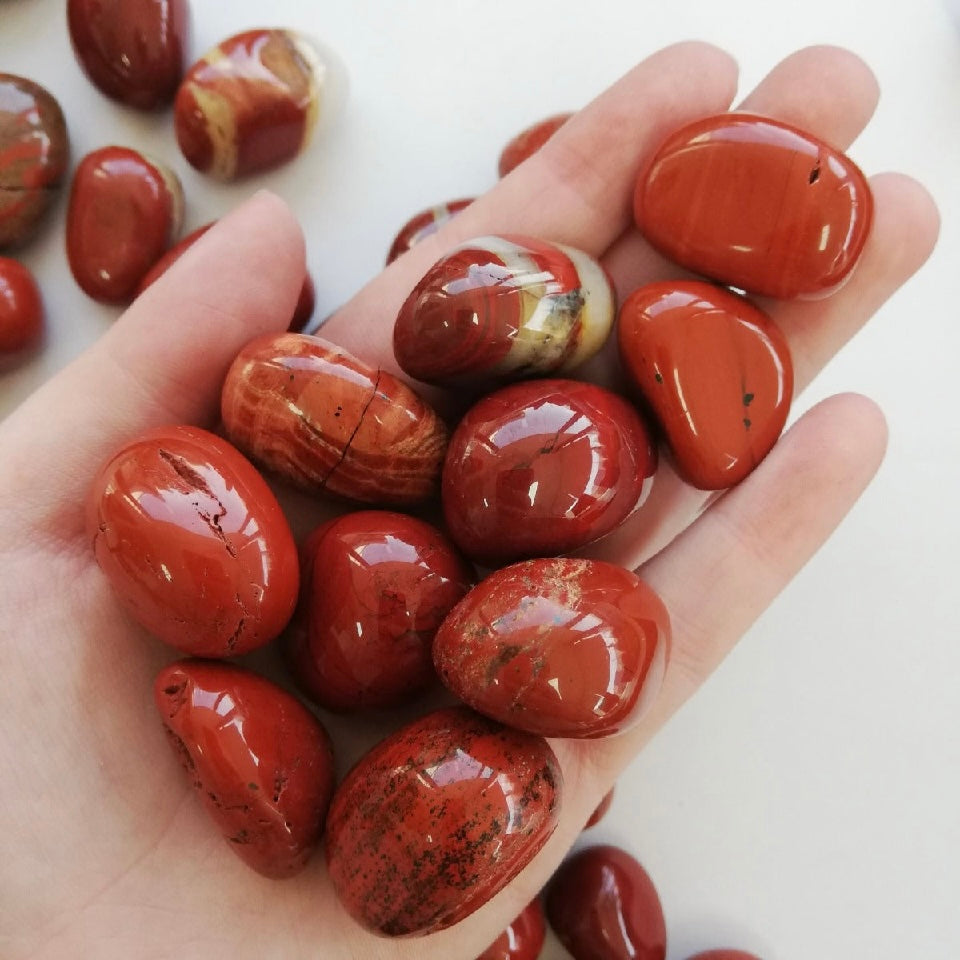 Red Jasper Tumbled 200gms (10-15pc) Q1
