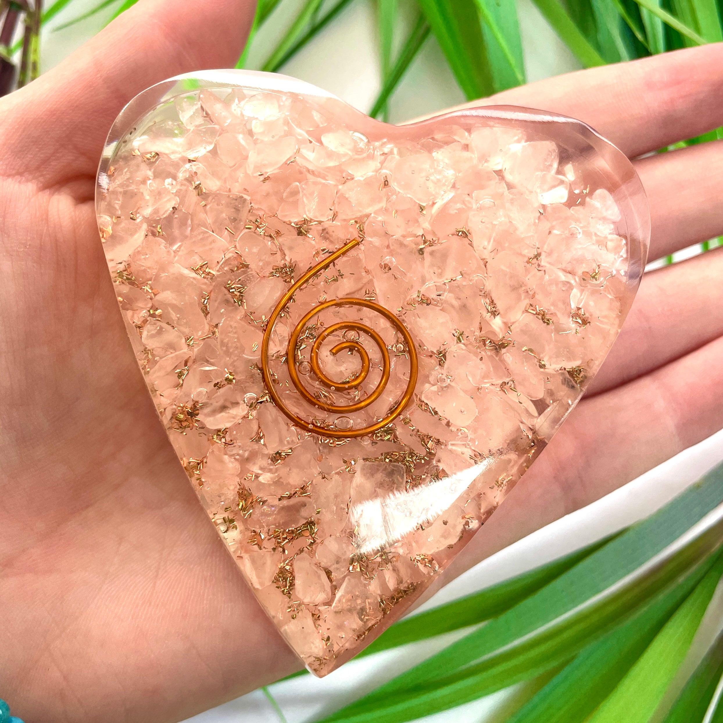 Orgonite Heart - Rose Quartz